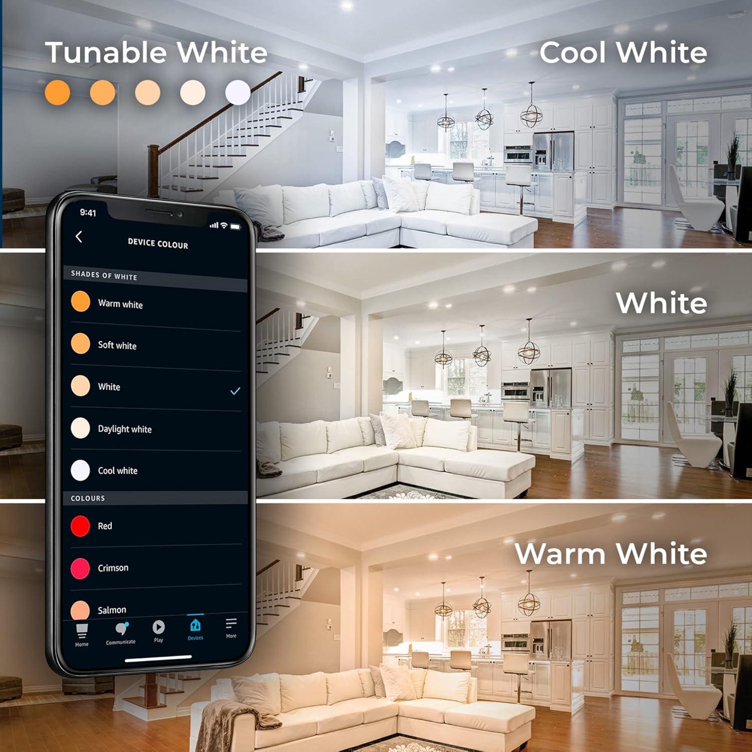 Bombilla LED Inteligente GLOBE BR30 E26 RGB 8.5W Alexa