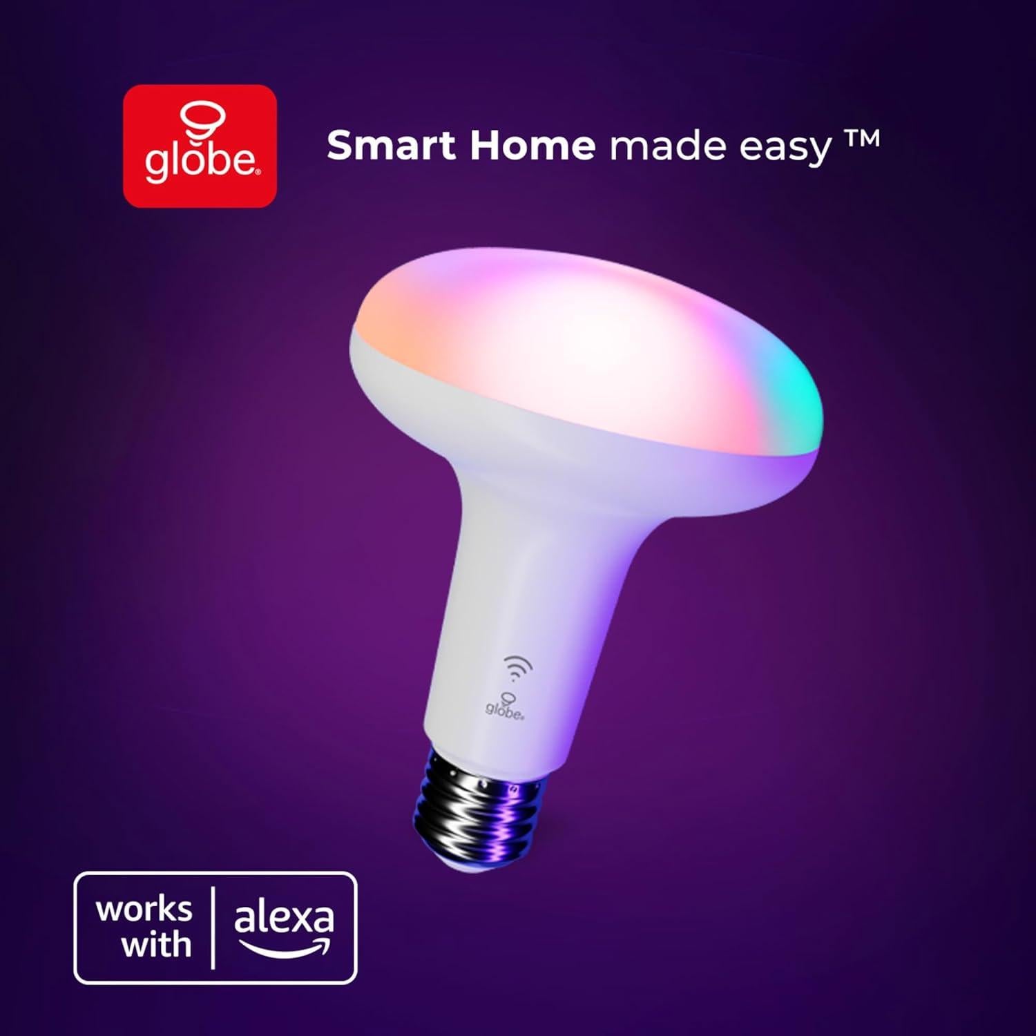 Bombilla LED Inteligente GLOBE BR30 E26 RGB 8.5W Alexa
