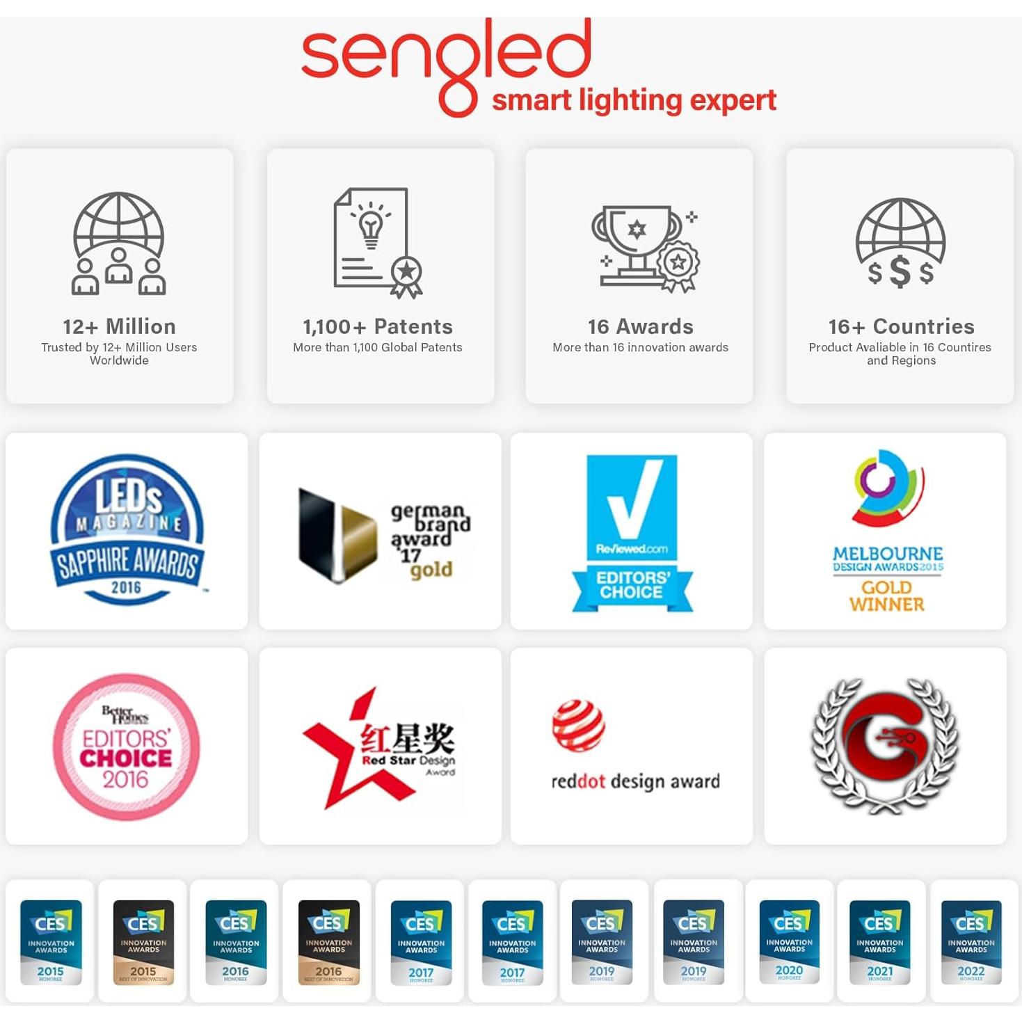 Bombillas Inteligentes LED Sengled A19 1500 Lúmenes 4 Pzas