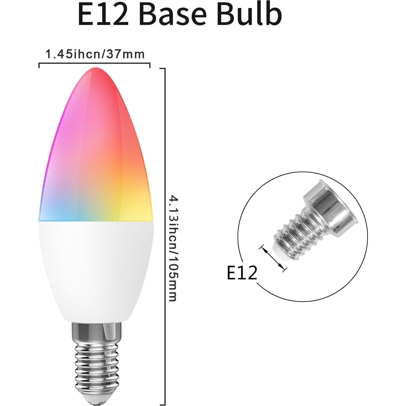 Bombillas LED Inteligentes E12 Farylink 300lm Regulables Paquete de 3