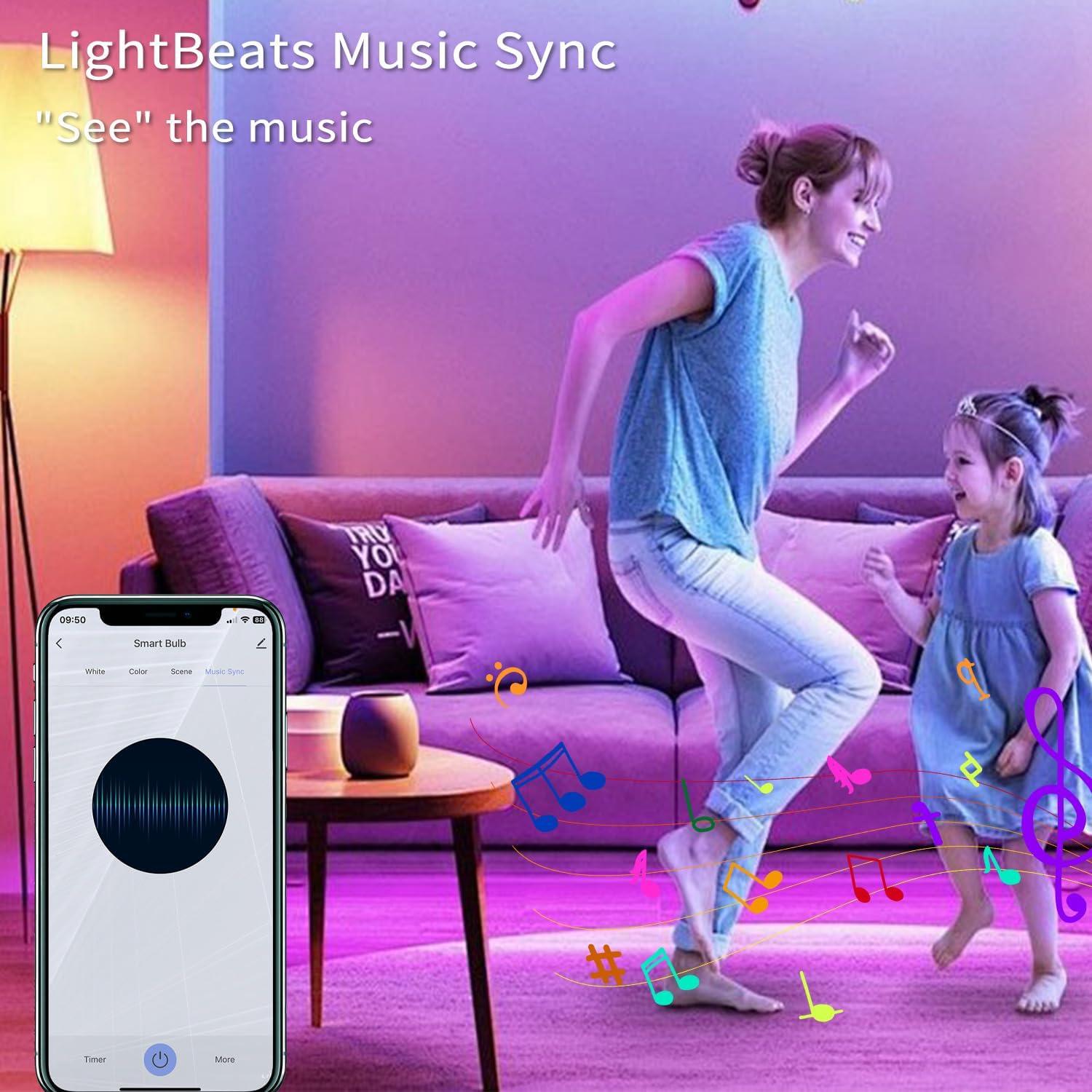 Bombillas LED Inteligentes E12 Farylink 300lm Regulables Paquete de 3