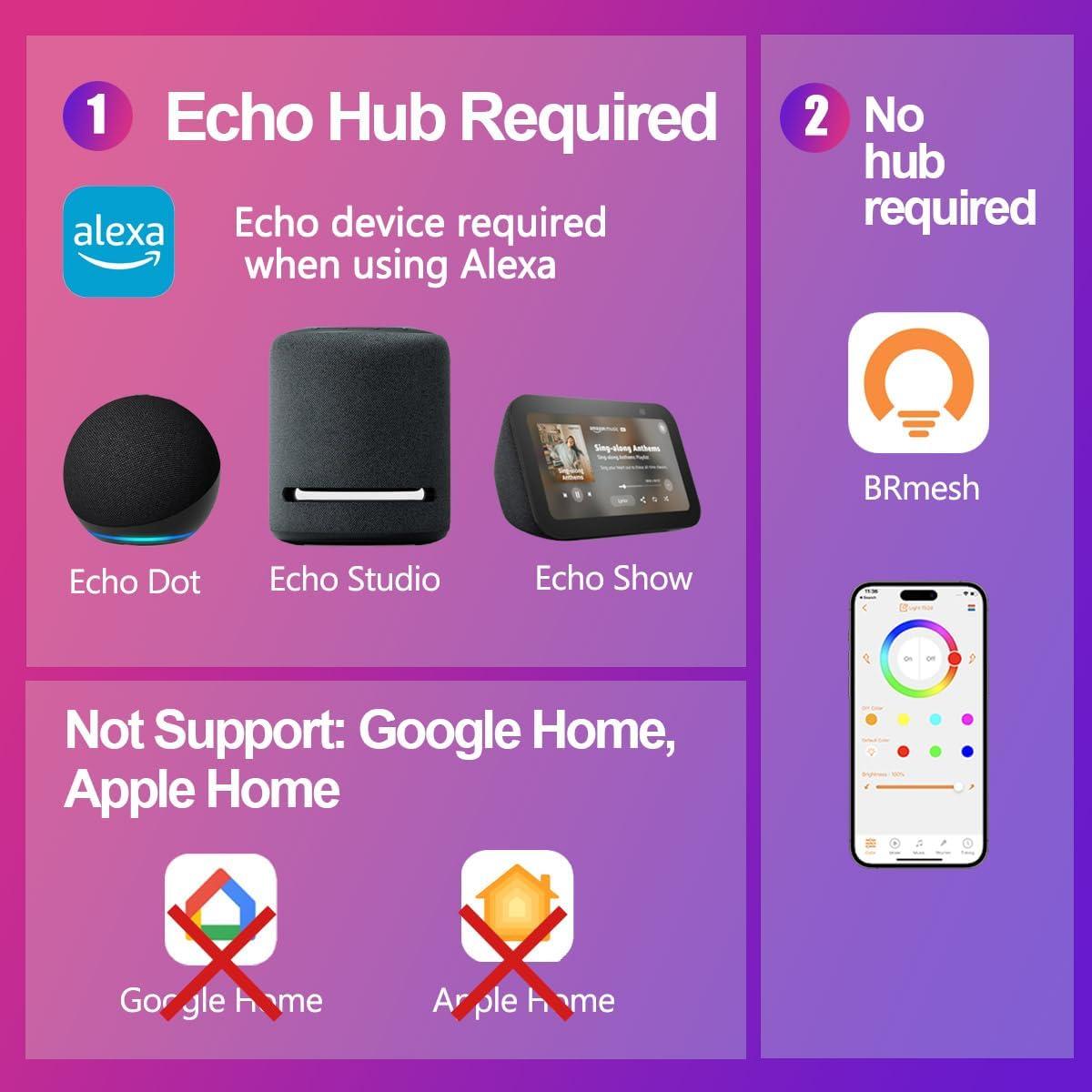 Bombillas LED ILC 10W RGB Alexa 900 Lúmenes 2700K (4 unidades)