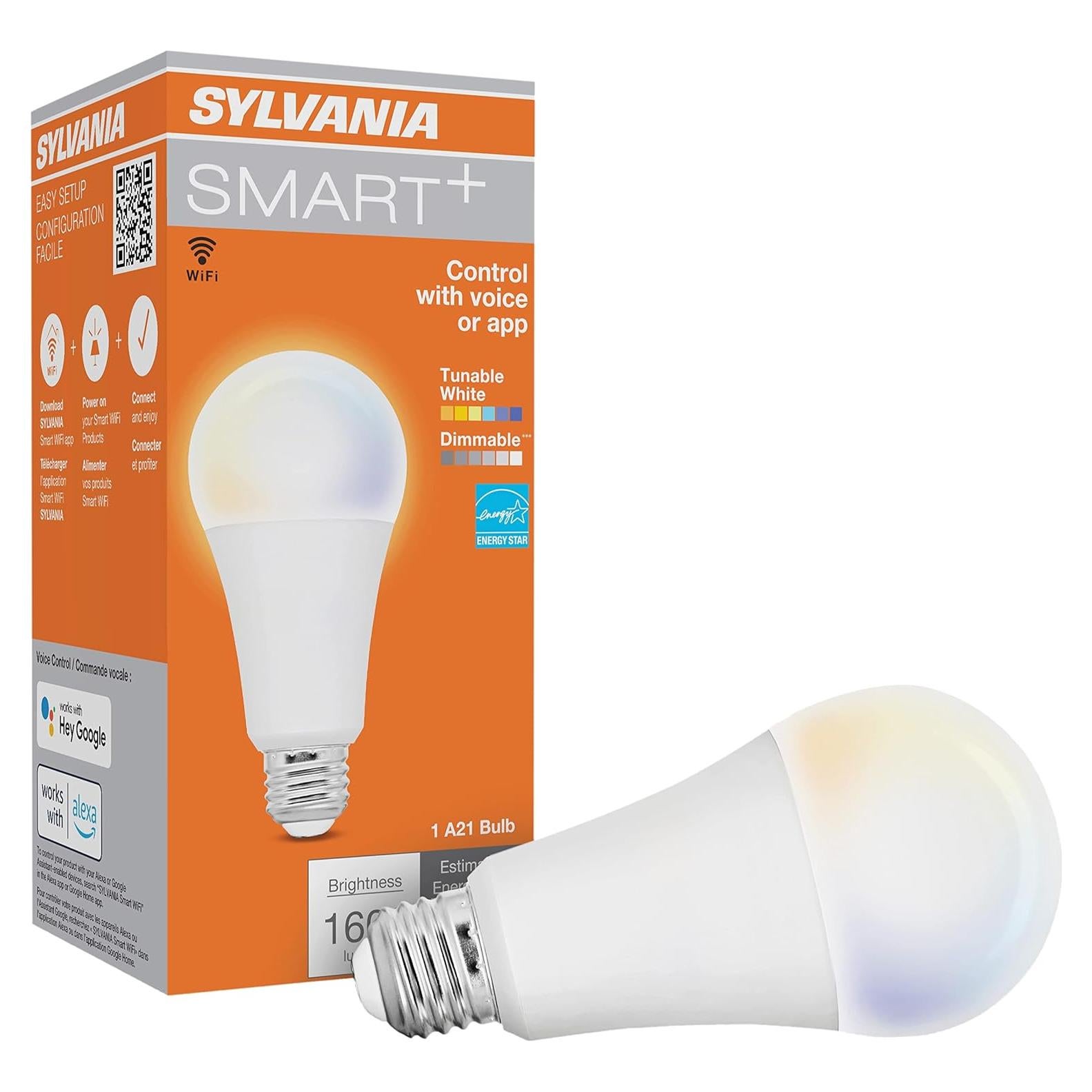 Bombilla LED Inteligente Sylvania WiFi A21 14.5W Blanco Ajustable
