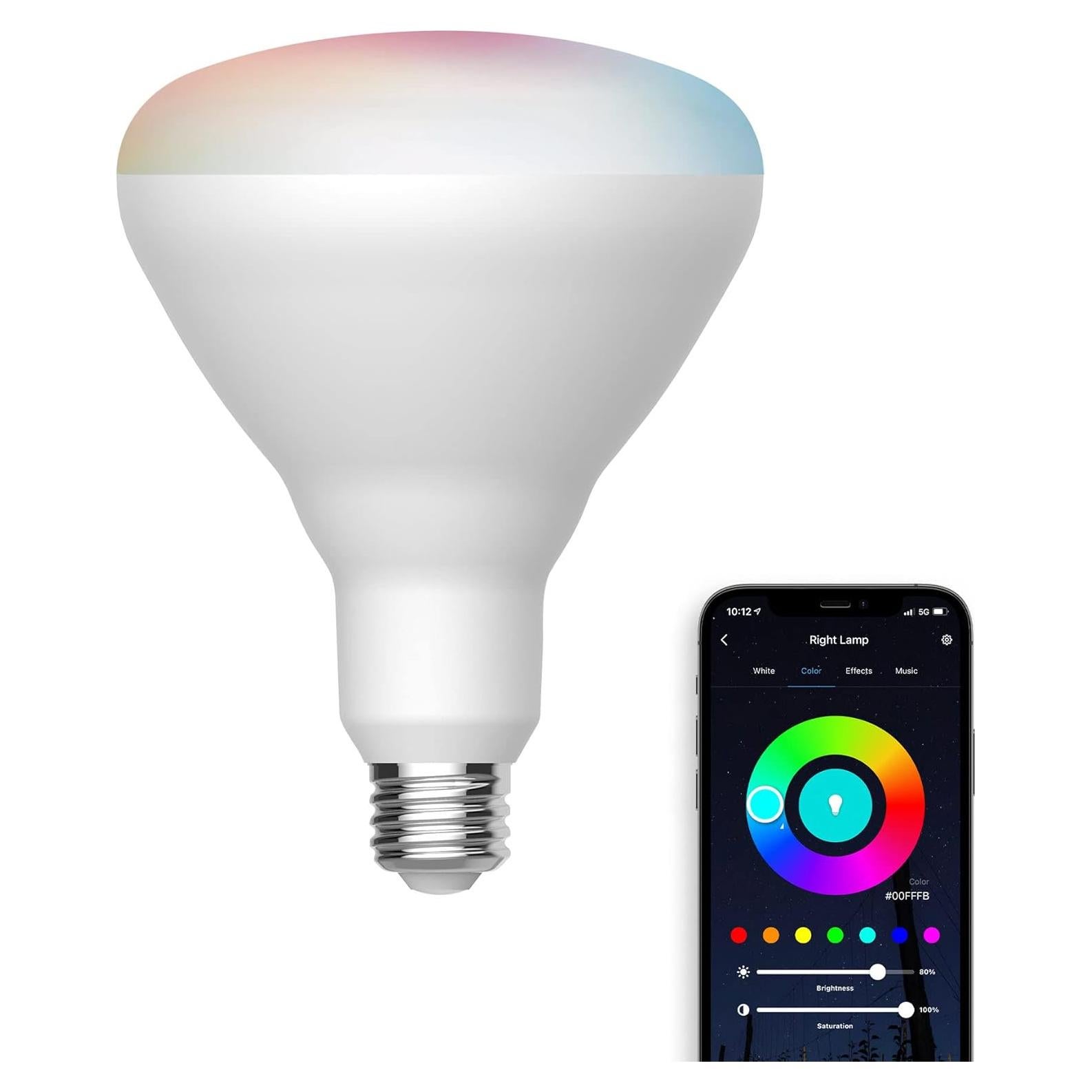 Bombilla LED inteligente Satco S11284 BR40 WiFi 12W RGB 2700K-5000K