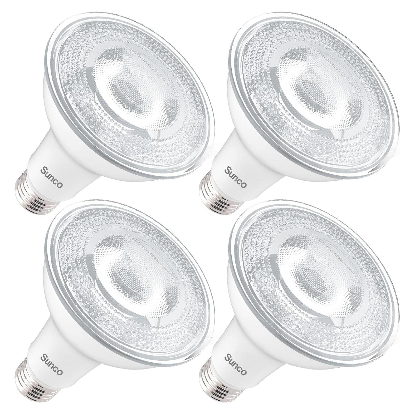 Bombilla LED PAR30 Sunco 11W 850 LM Regulable IP65 Paquete de 4