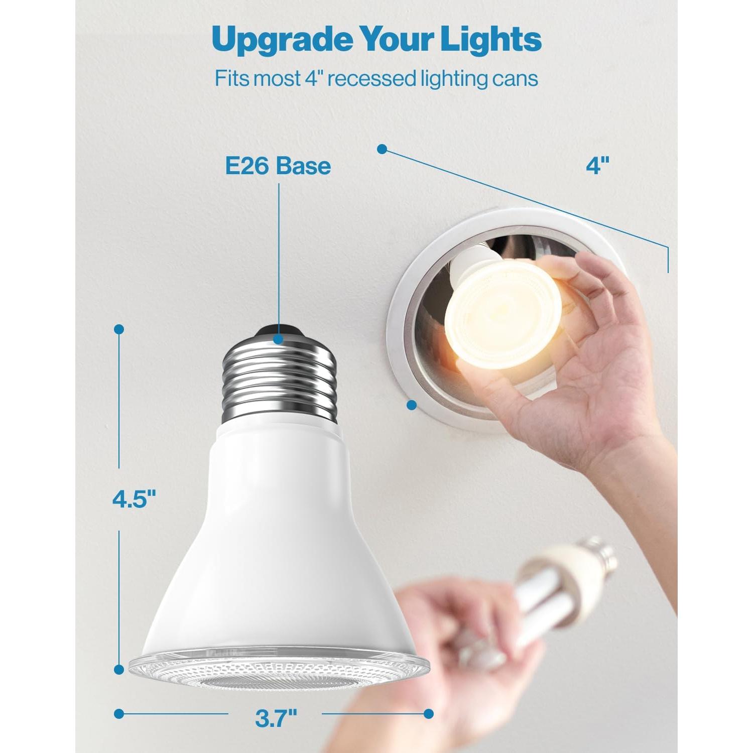 Bombilla LED PAR30 Sunco 11W 850 LM Regulable IP65 Paquete de 4