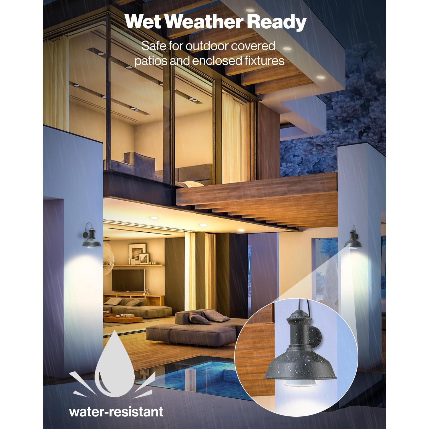 Bombilla LED PAR30 Sunco 11W 850 LM Regulable IP65 Paquete de 4