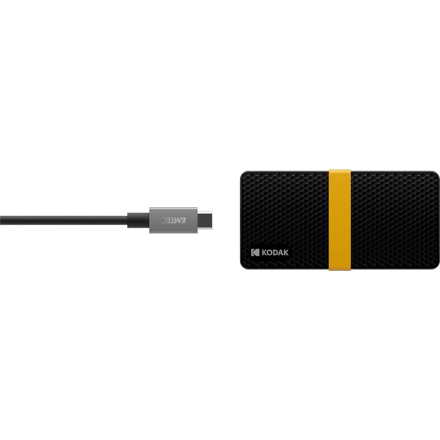 KODAK SSD Portátil X200 1TB USB-C 3.1 Gen 2 Rápido