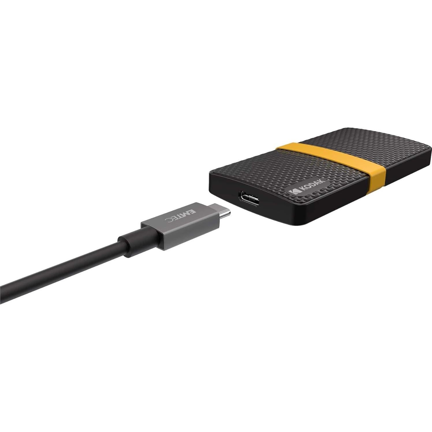 KODAK SSD Portátil X200 1TB USB-C 3.1 Gen 2 Rápido