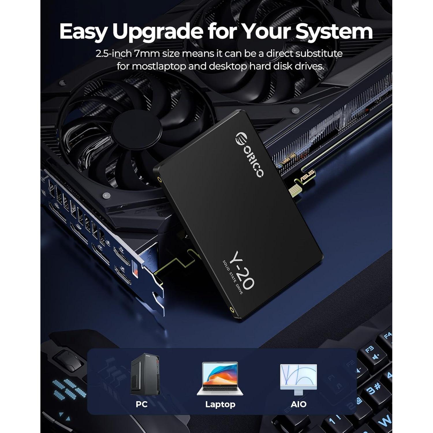 ORICO SSD SATA 2TB 2.5" Interno Velocidad 500MB/s