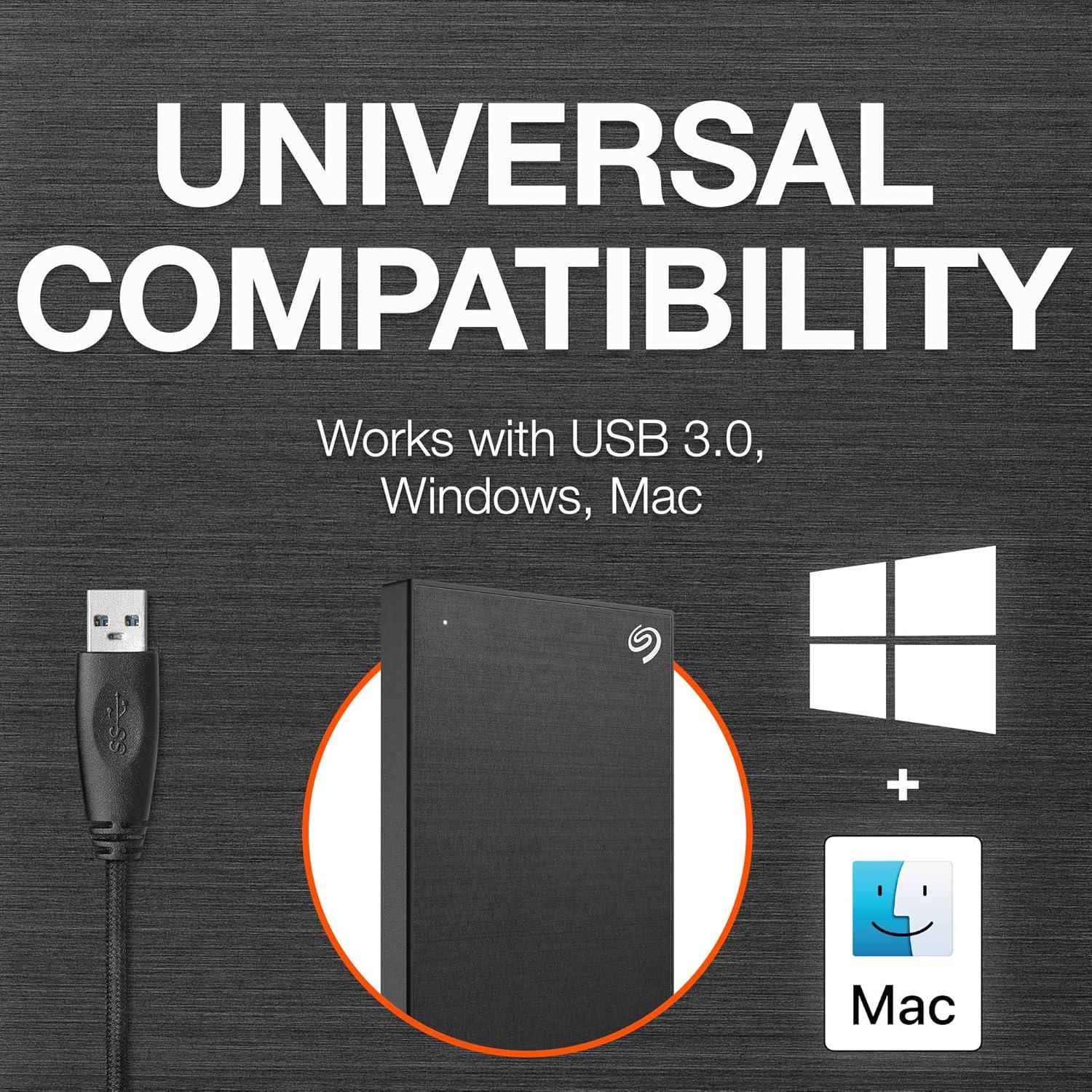 Disco Duro Externo Seagate One Touch 2TB USB 3.0 Cifrado