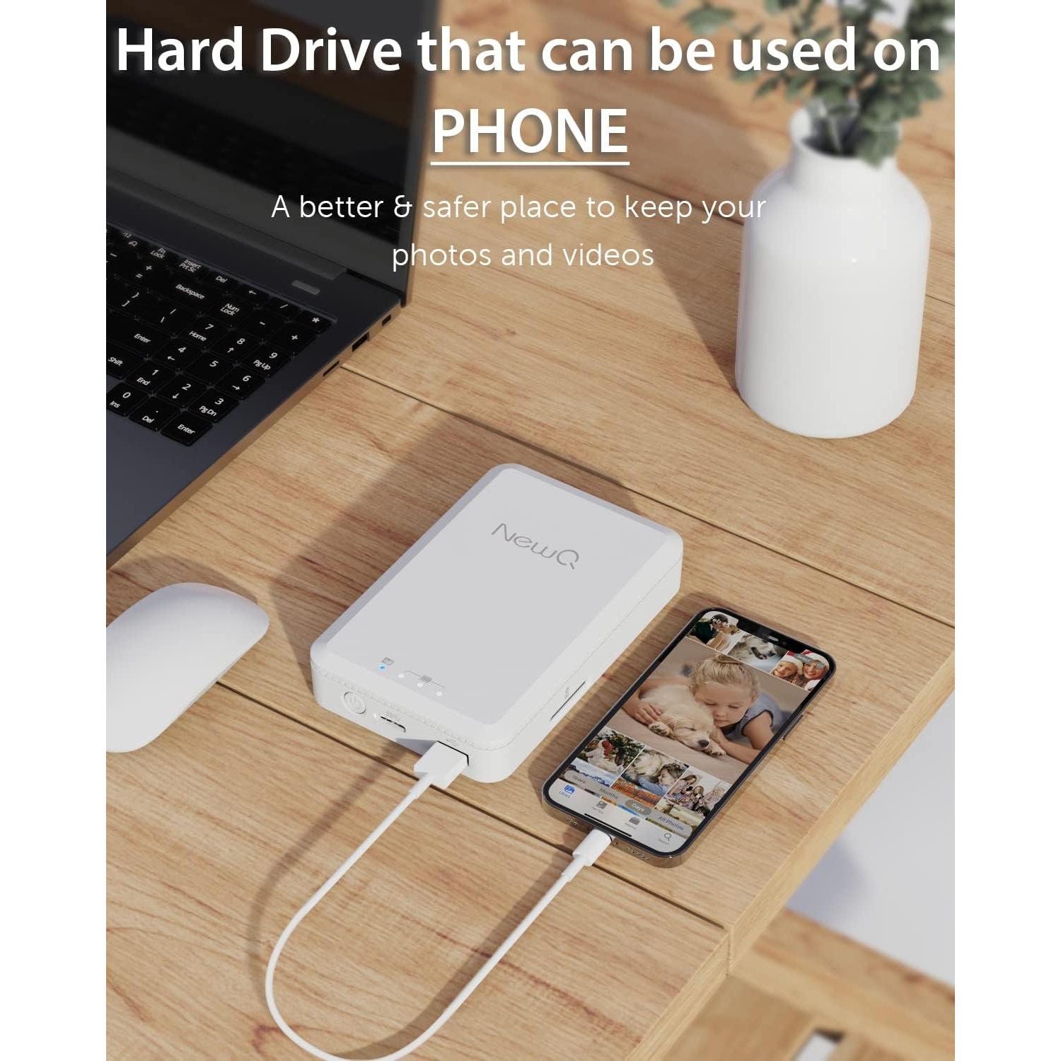 Disco Duro Externo NEWQ 1TB USB 3.0 para iPhone y Android