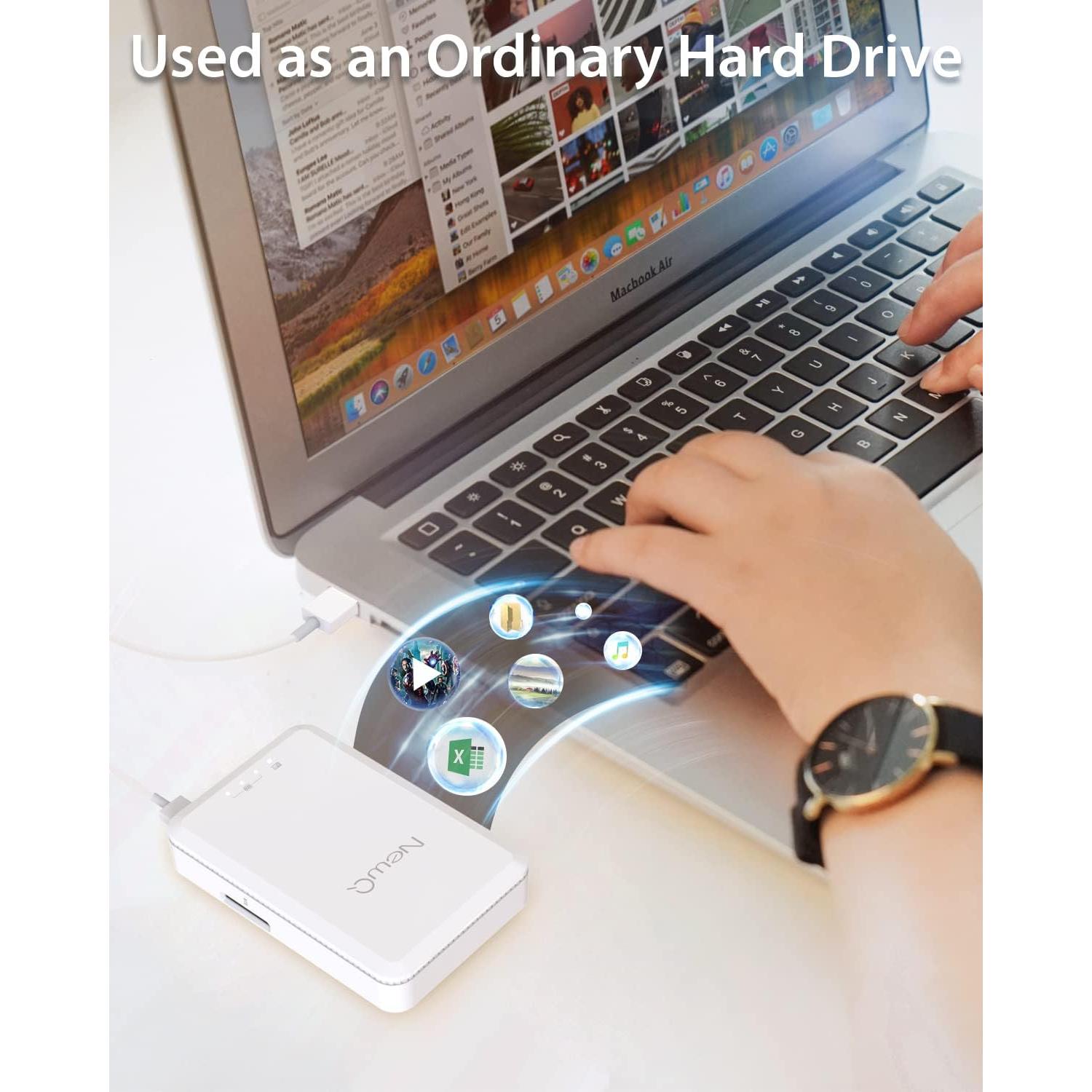 Disco Duro Externo NEWQ 1TB USB 3.0 para iPhone y Android