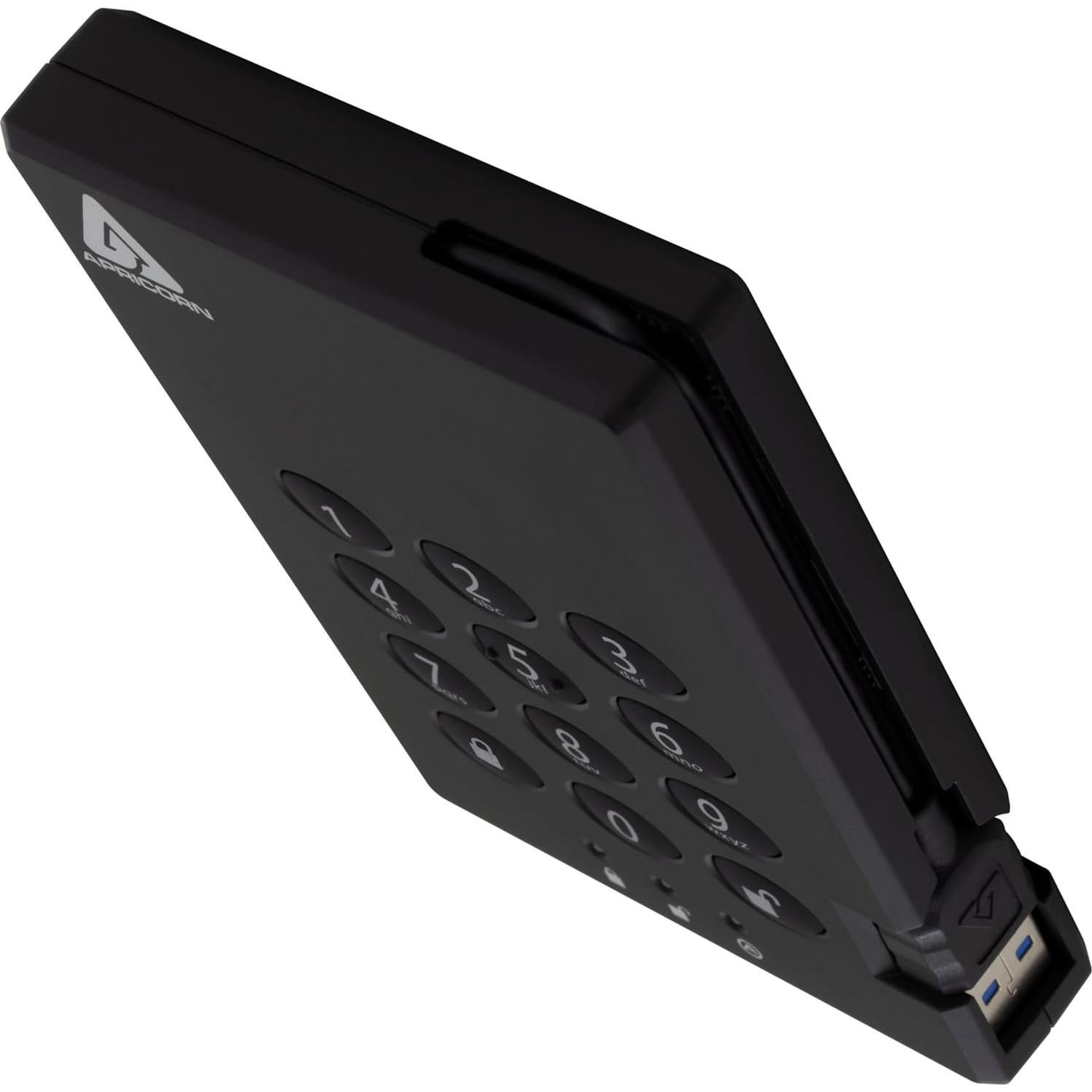 Disco Duro Externo Apricorn Padlock 1TB USB 3.0 Negro