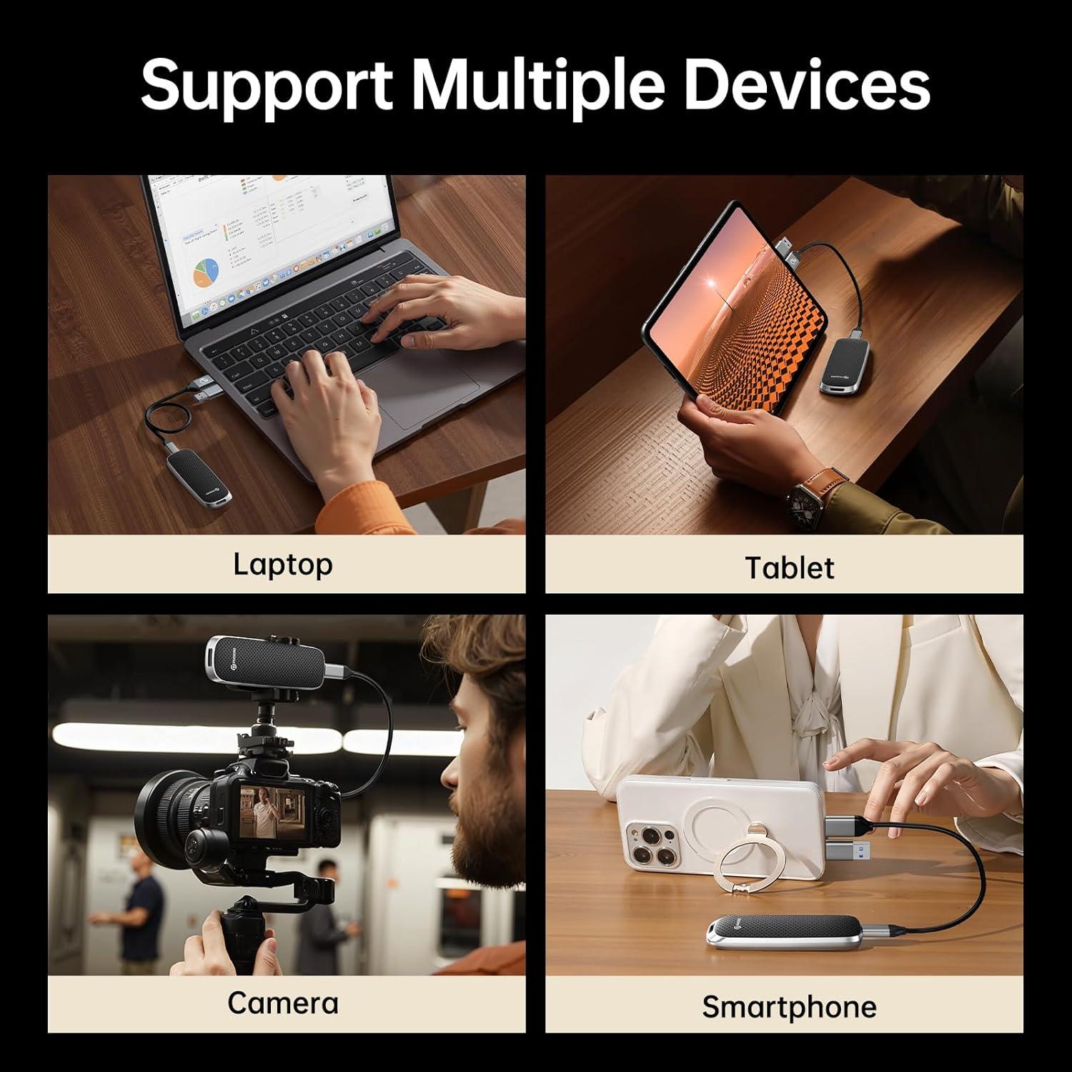 SSD Externo PHIXERO P10PRO 2TB USB 3.2 Gen2 Negro