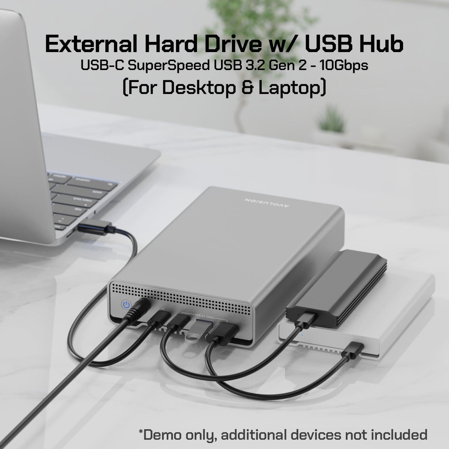 Disco Duro Externo Avolusion PRO-G1 12TB USB-C 10Gbps