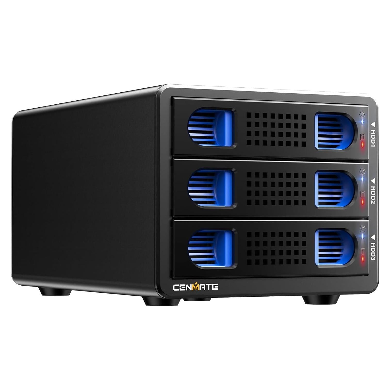Caja de Disco Duro Externa Cenmate 3 Bahías USB 3.0 60TB