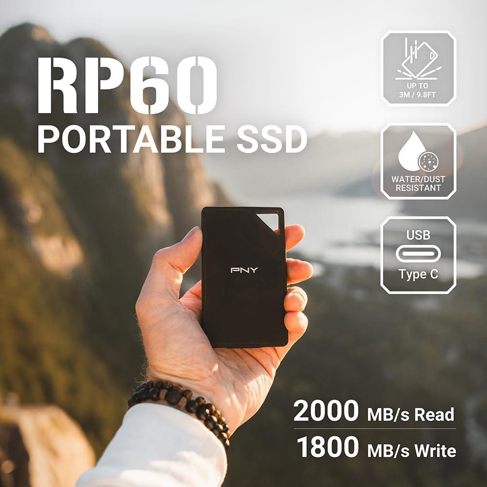 PNY RP60 1TB SSD Portátil Resistente USB-C IP65