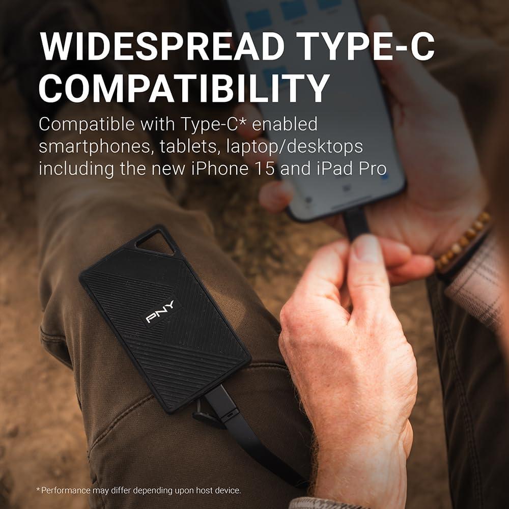 PNY RP60 1TB SSD Portátil Resistente USB-C IP65
