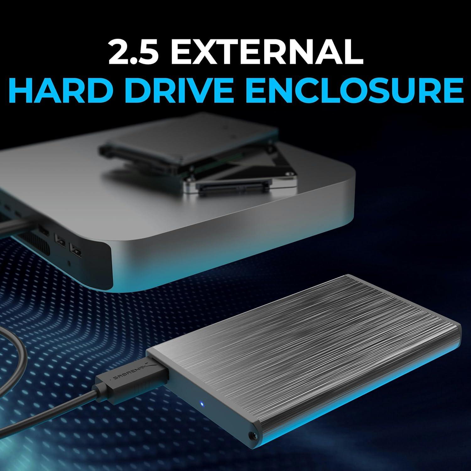 Carcasa Externa SATA 2.5" Sabrent EC-UK30 Aluminio USB 3.0