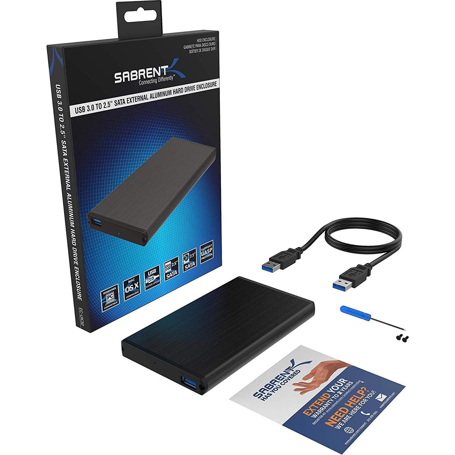 Carcasa Externa SATA 2.5" Sabrent EC-UK30 Aluminio USB 3.0