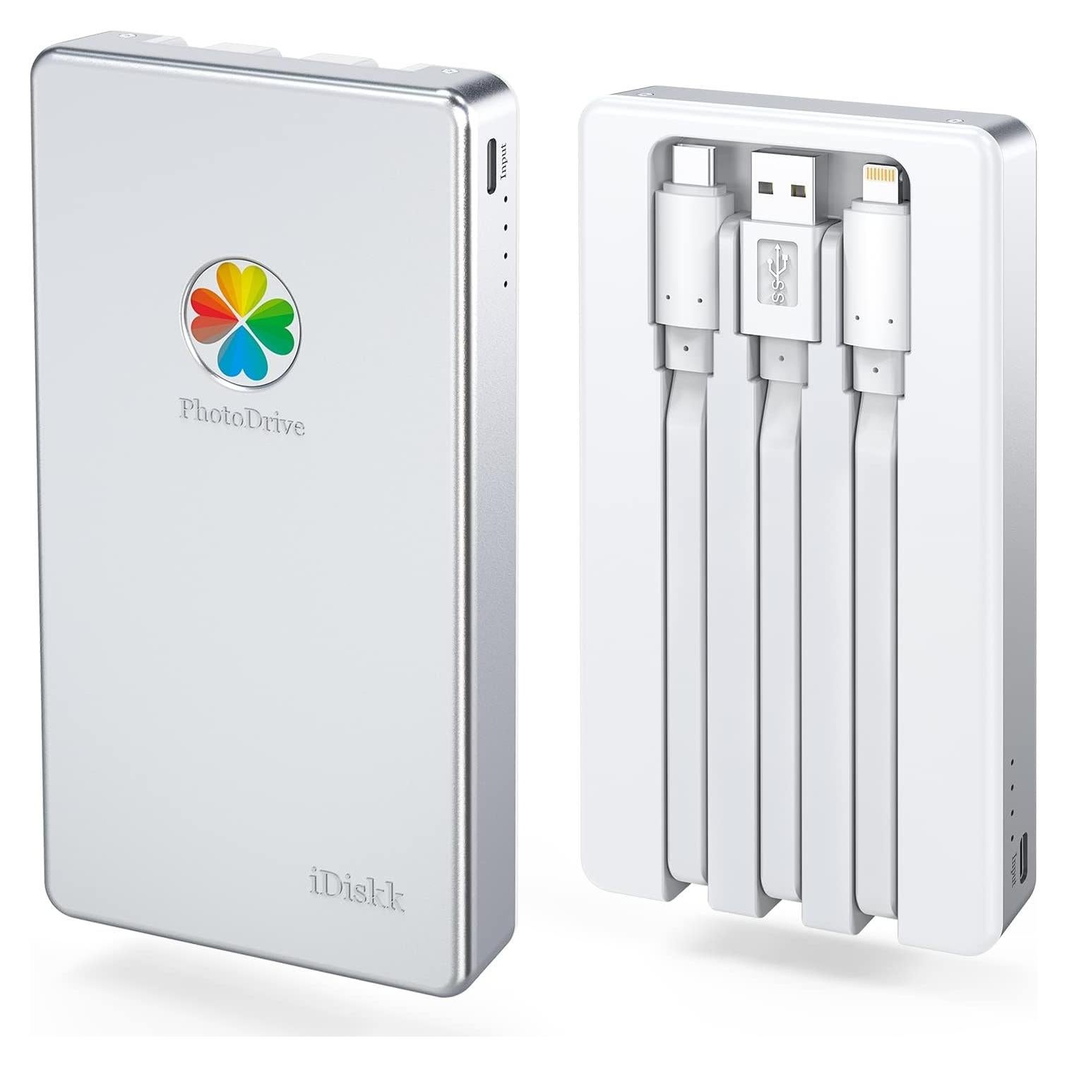 Disco Duro Externo iDiskk 4TB para iPhone y Android con Batería