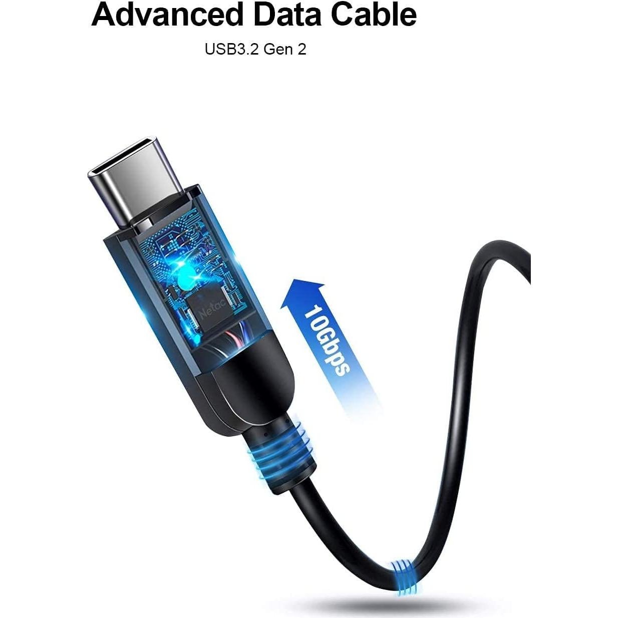 SSD Portátil Netac 2TB USB 3.2 Gen 2 Zslim Alta Velocidad