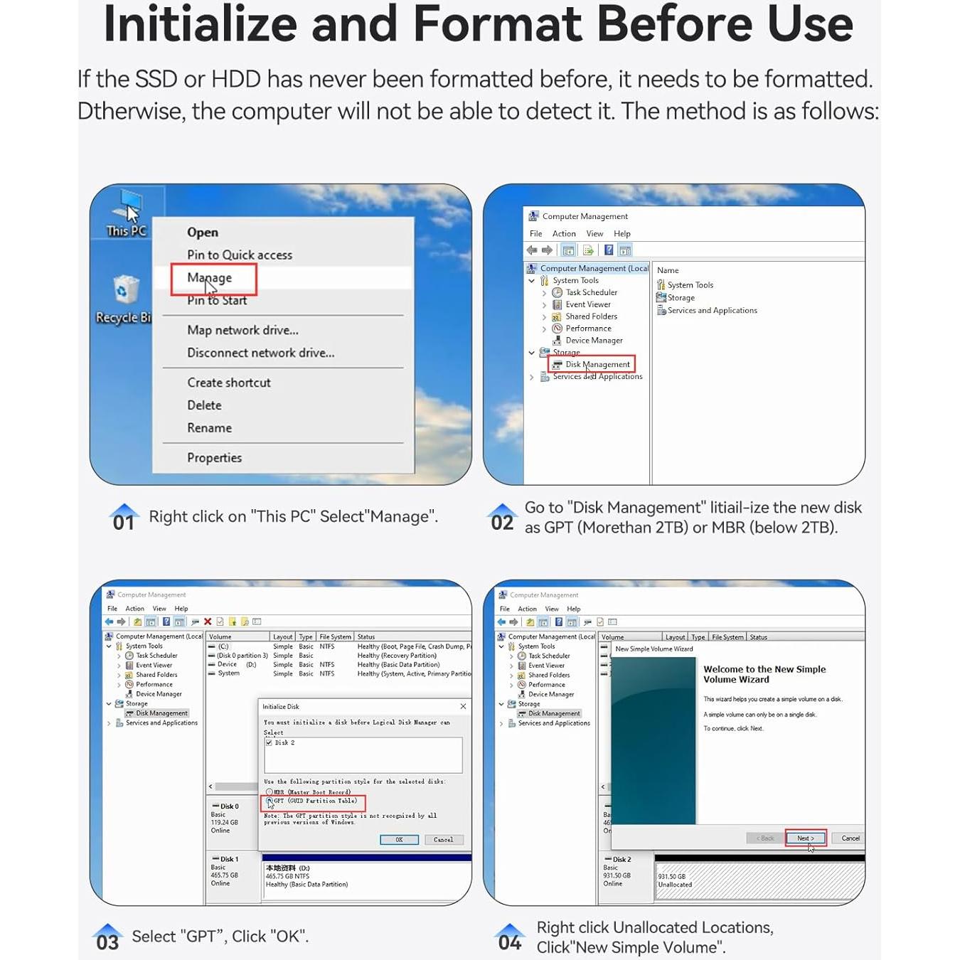 Estación de Acoplamiento ORICO 6648US3 4 Bahías USB 3.0 80TB