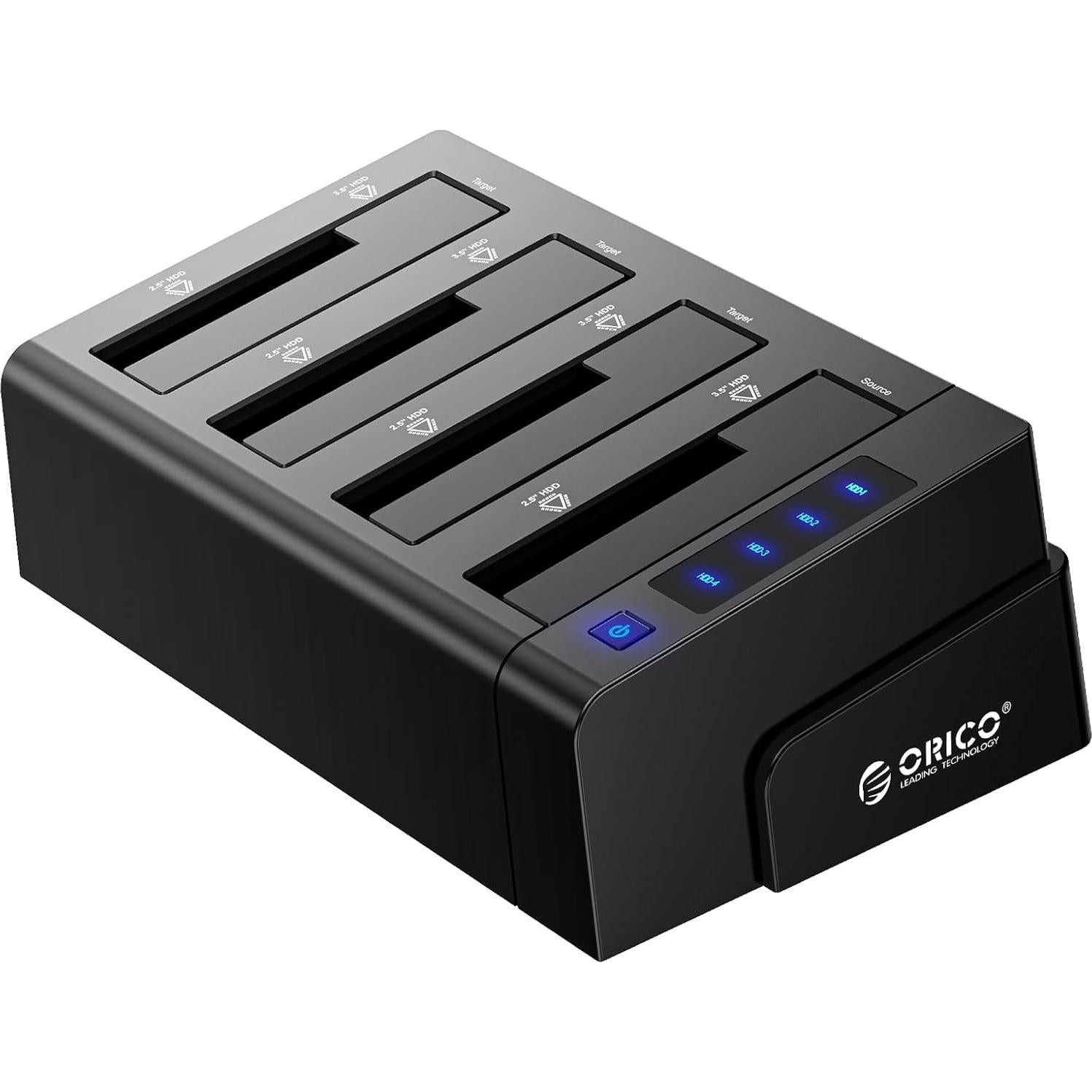 Estación de Acoplamiento ORICO 6648US3 4 Bahías USB 3.0 80TB