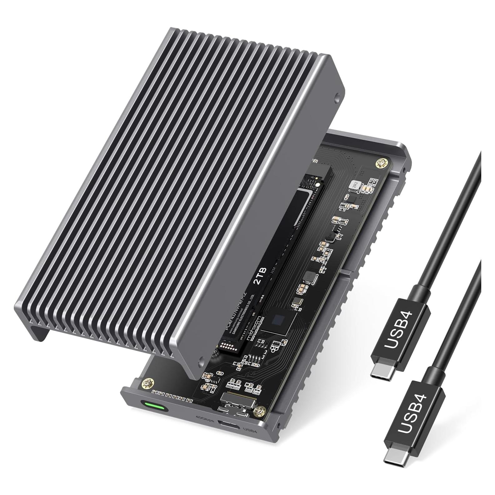 Caja NVMe M.2 Gewokliy 40Gbps Aluminio 8TB USB-C