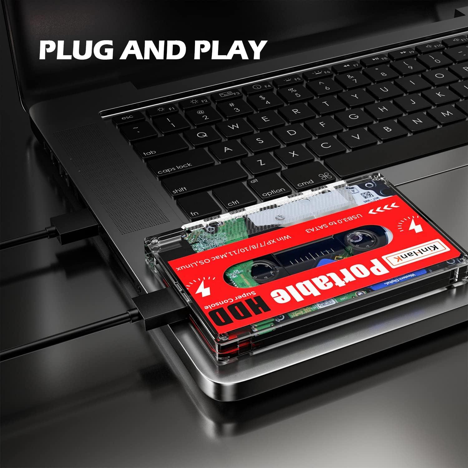 Disco Duro Externo Portátil Kinhank 2T para Juegos USB 3.0