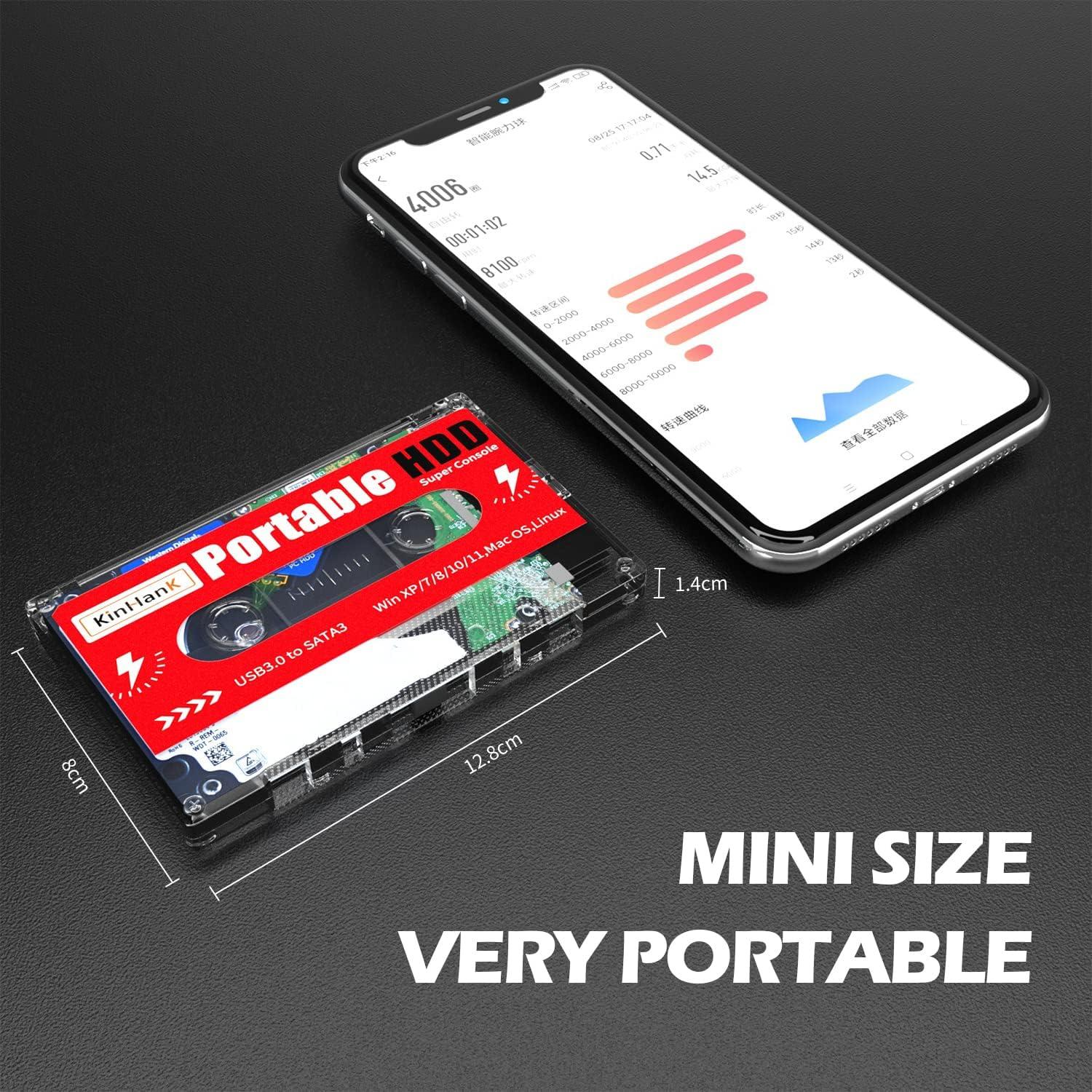 Disco Duro Externo Portátil Kinhank 2T para Juegos USB 3.0