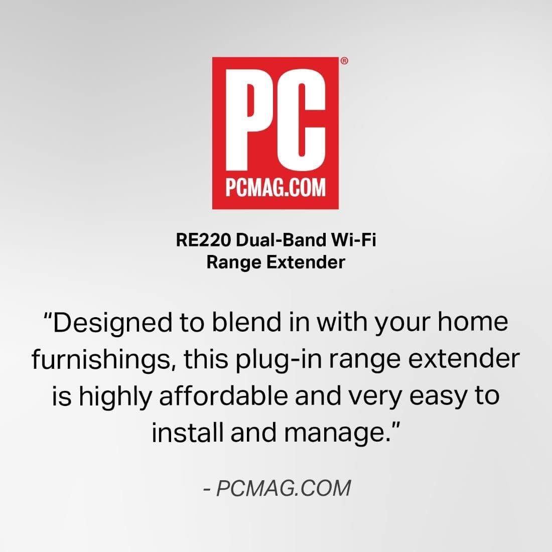 Extensor de WiFi TP-Link RE220 Banda Dual 5GHz/2.4GHz 111m²