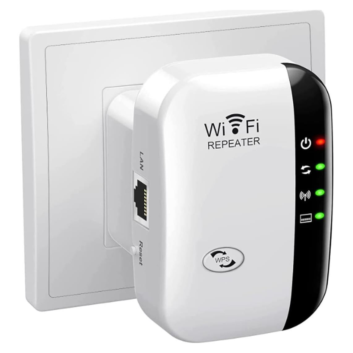 Extensor de Rango WiFi ZiShu, Repetidor Inalámbrico 300Mbps