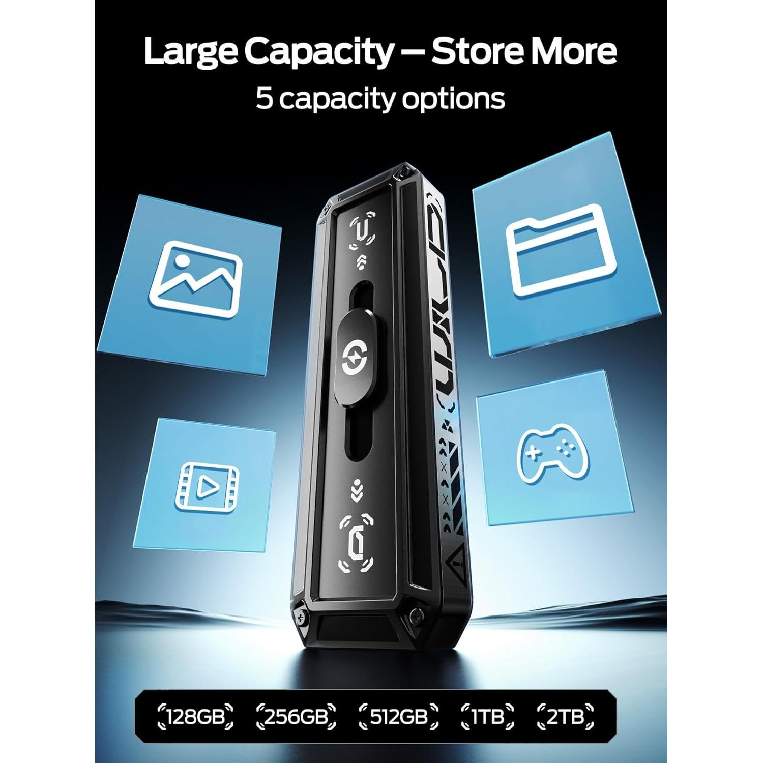 SSD Externo MOVE SPEED 1TB USB 3.2 Doble Puerto 560MB/s