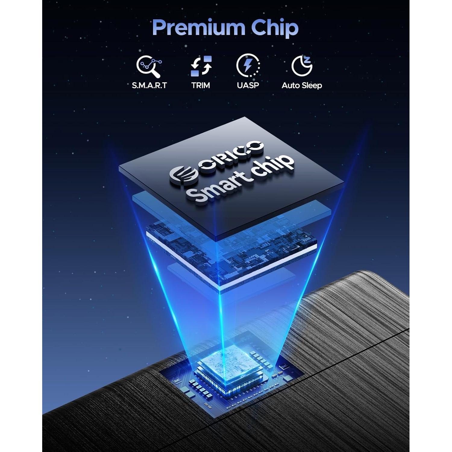 Caja Externa ORICO USB 3.0 a SATA III 2.5" para HDD/SSD 6TB