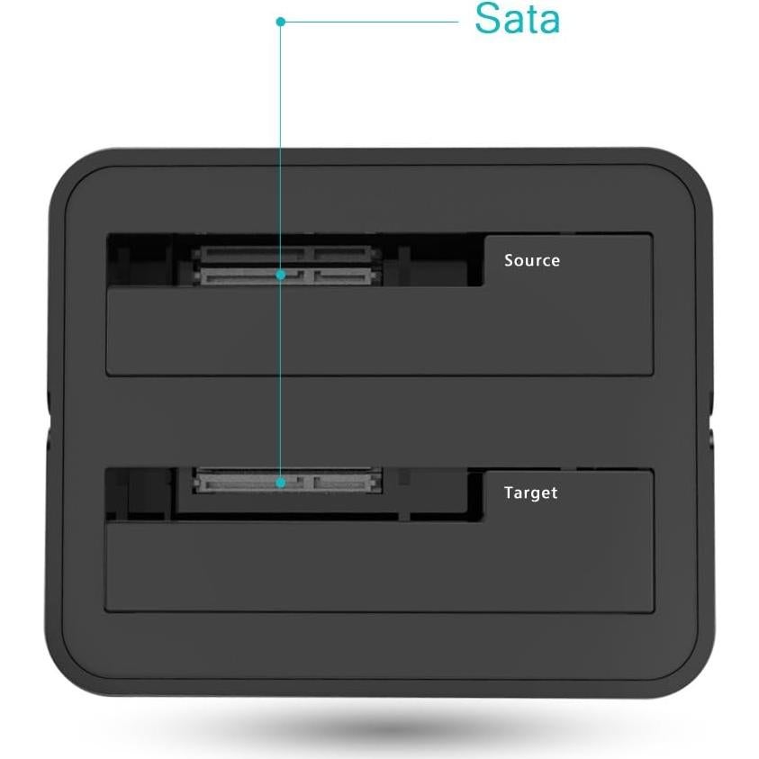 Estación de Acoplamiento Doble Bahía WAVLINK USB 3.0 a SATA 16TB