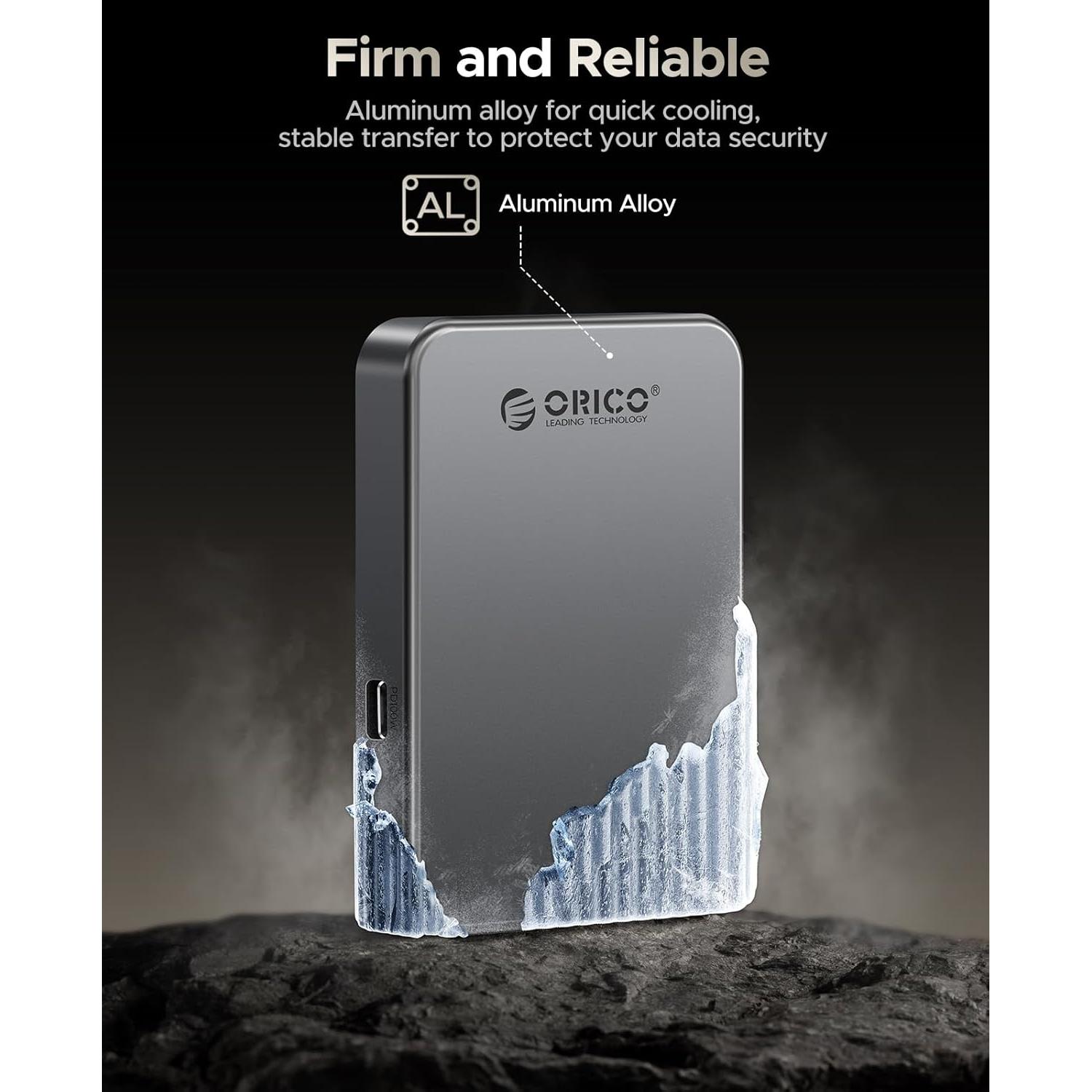 ORICO K10 1TB SSD Externo USB 3.2 Carga PD100W 4K