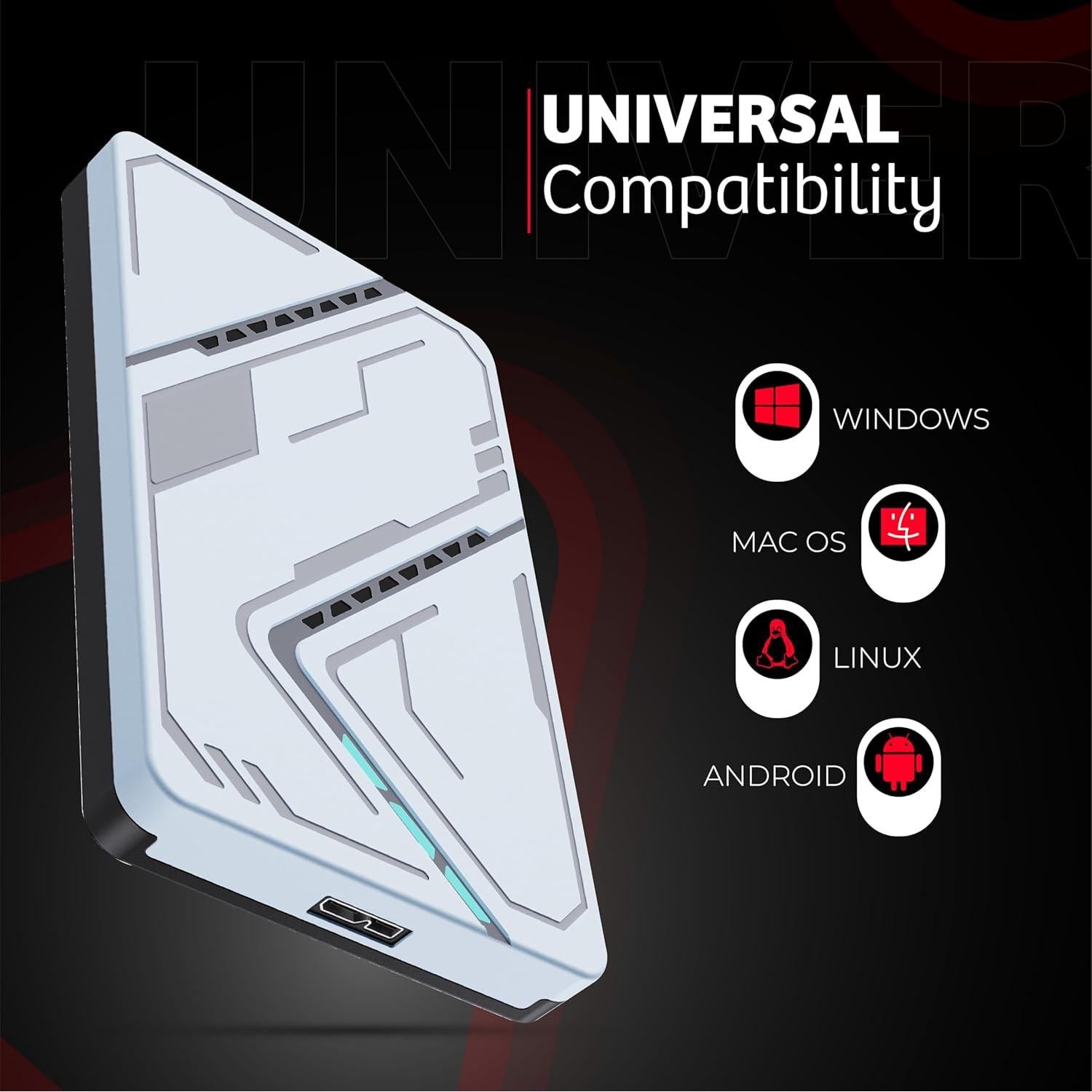 Disco Duro Externo 500GB Genérico USB 3.0 Portátil Plata