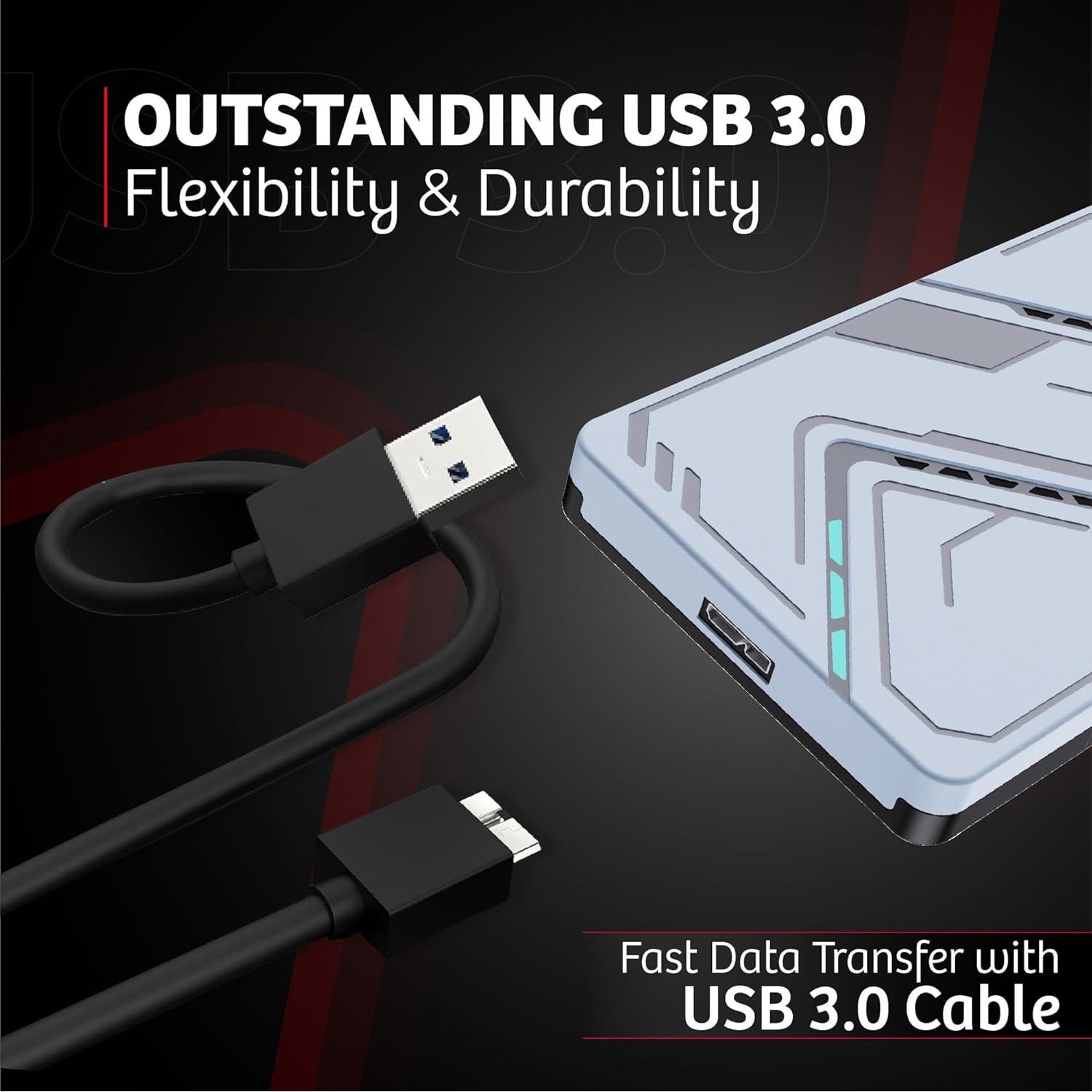 Disco Duro Externo 500GB Genérico USB 3.0 Portátil Plata