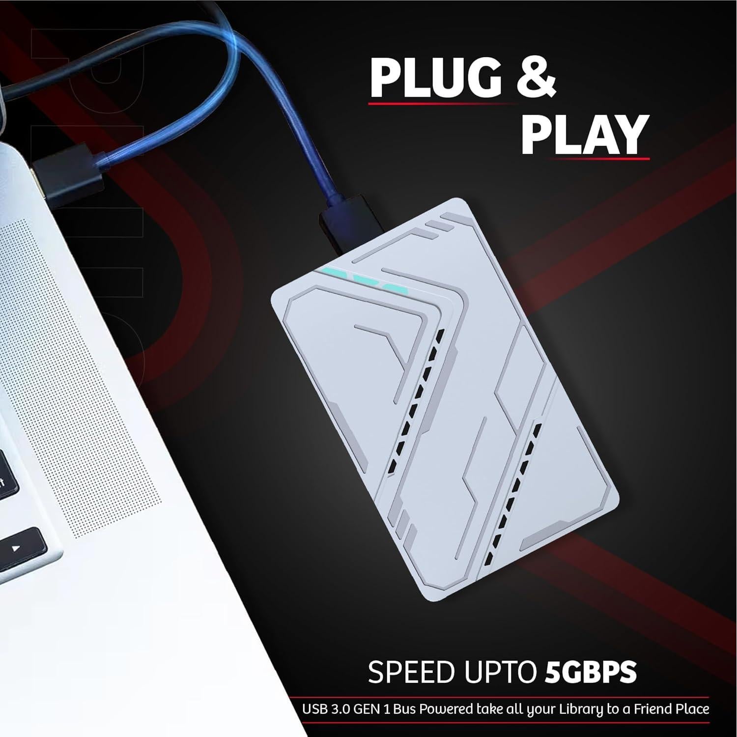 Disco Duro Externo 500GB Genérico USB 3.0 Portátil Plata