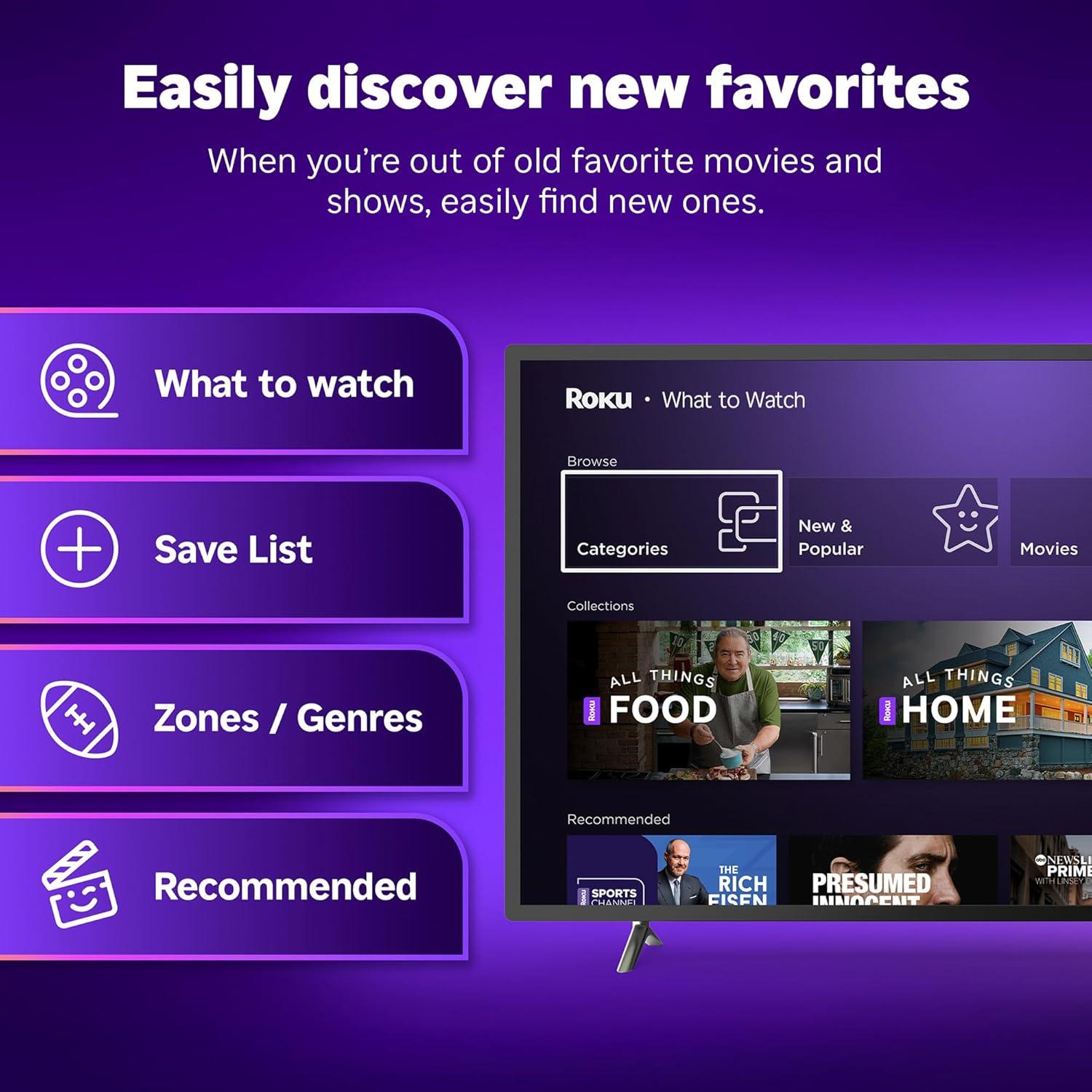 Roku Streaming Stick HD 2025 - Dispositivo de Streaming HD