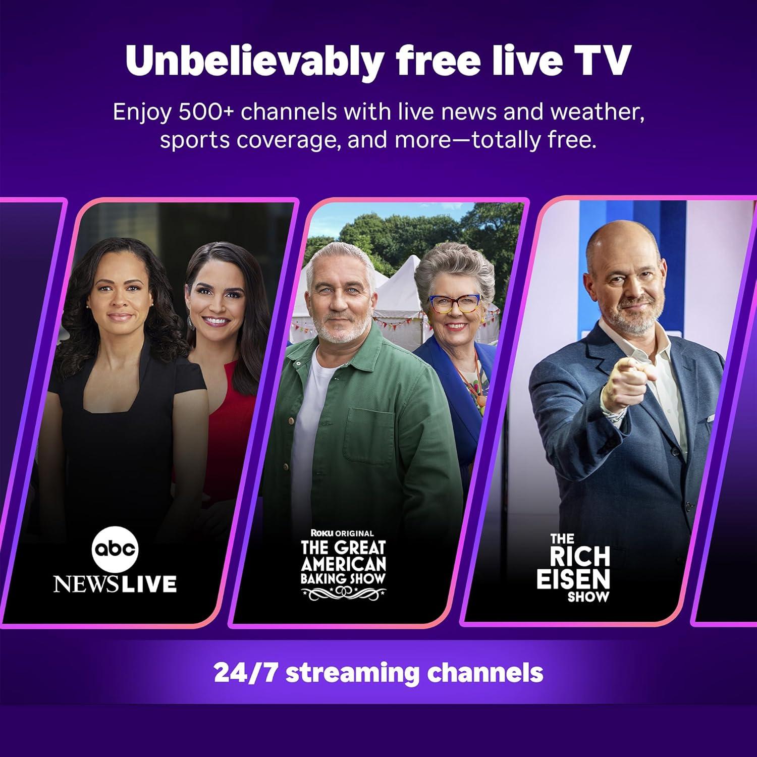 Roku Streaming Stick HD 2025 - Dispositivo de Streaming HD