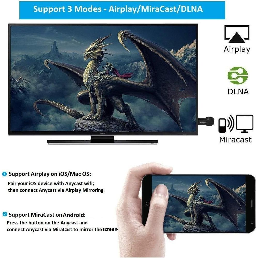 Receptor Inalámbrico SmartSee Anycast Plus HD para TV