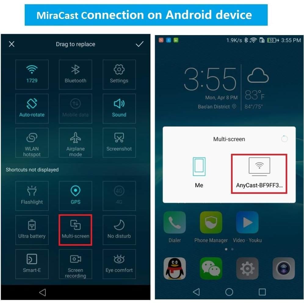 Receptor Inalámbrico SmartSee Anycast Plus HD para TV