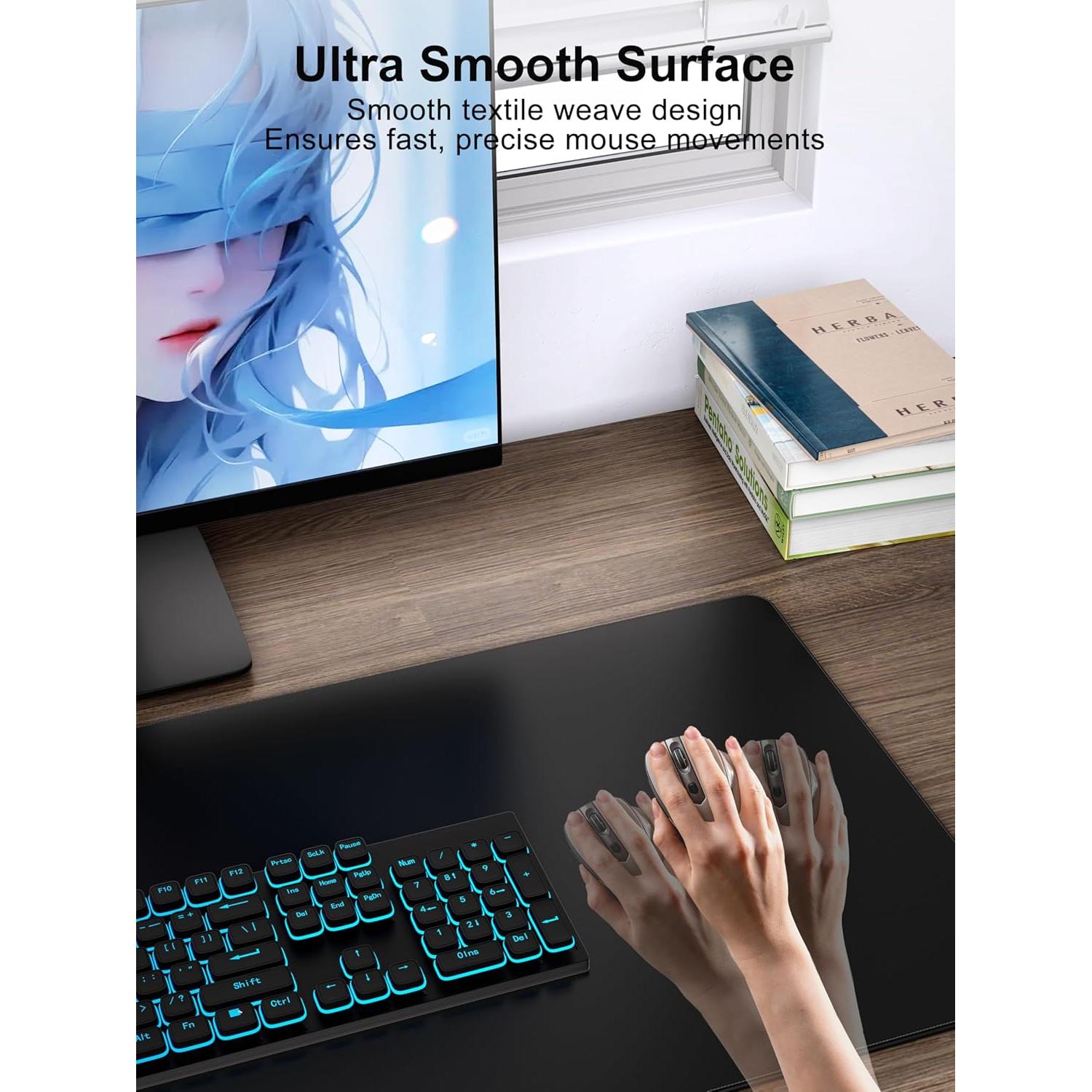 Alfombrilla de Ratón XXL TopMade con Carga Inalámbrica 15W