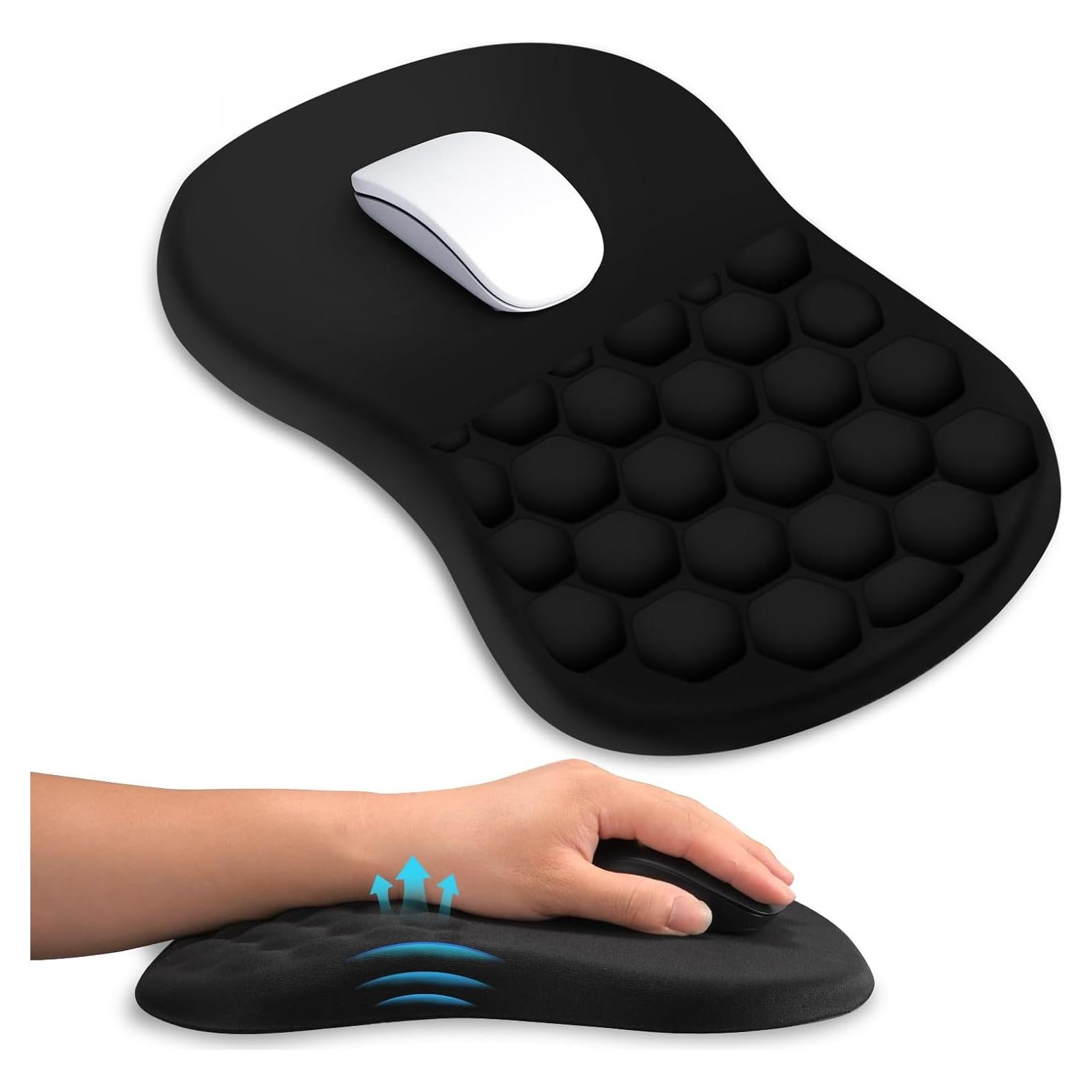 Alfombrilla de Ratón Ergonómica Zylentix con Reposamuñecas 30.48x20.32cm