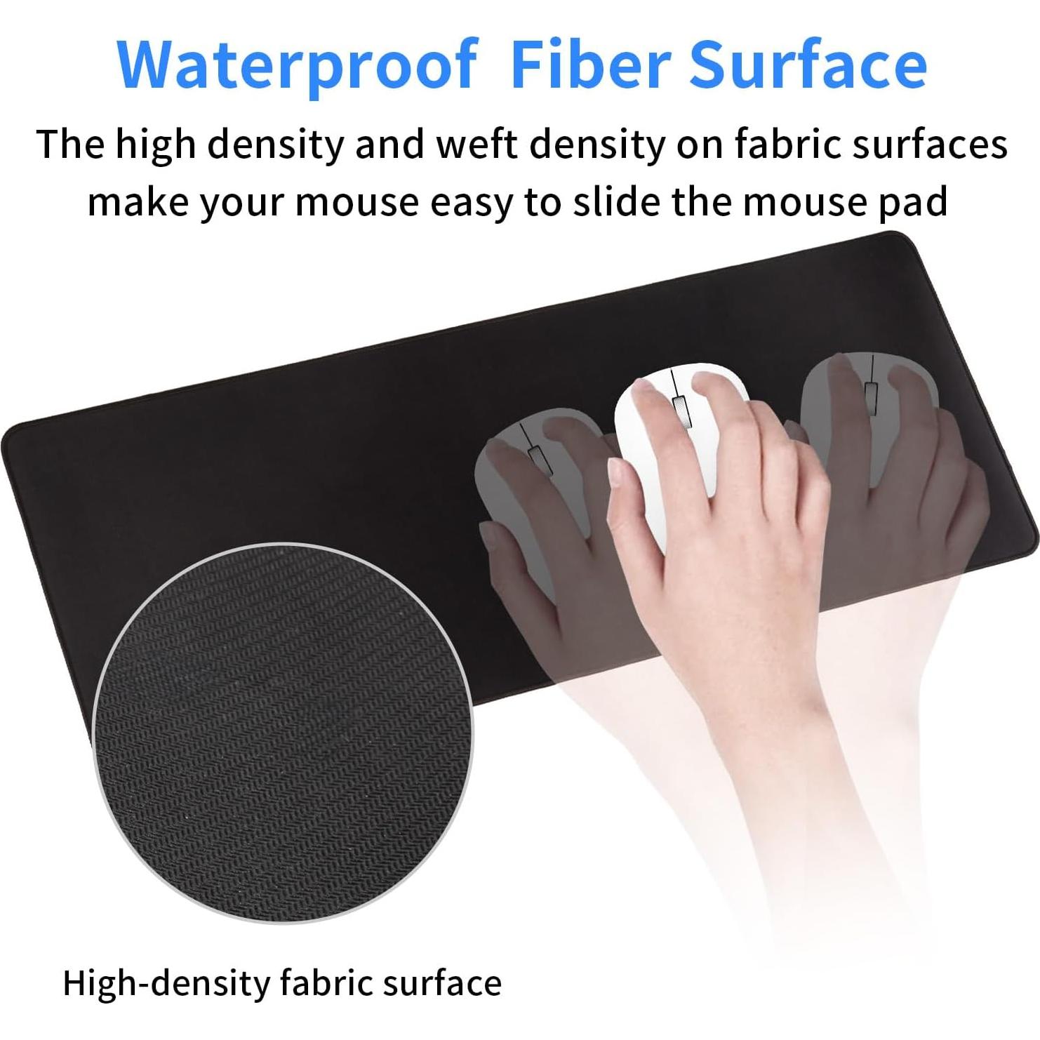 Alfombrilla de Ratón Grande Tongyanat 80x30.5cm Negra