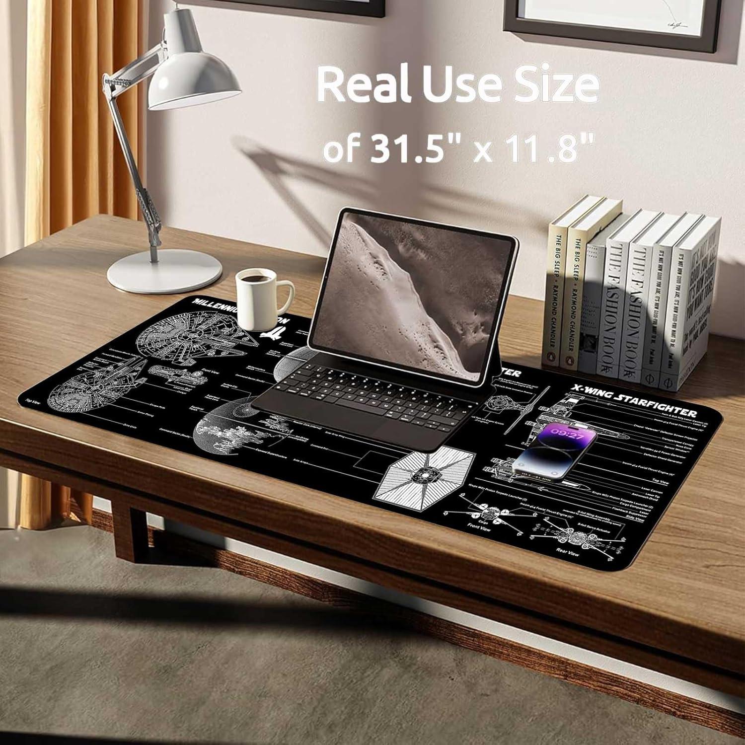 Alfombrilla de Ratón Grande GZESZT 80x30 cm Antideslizante