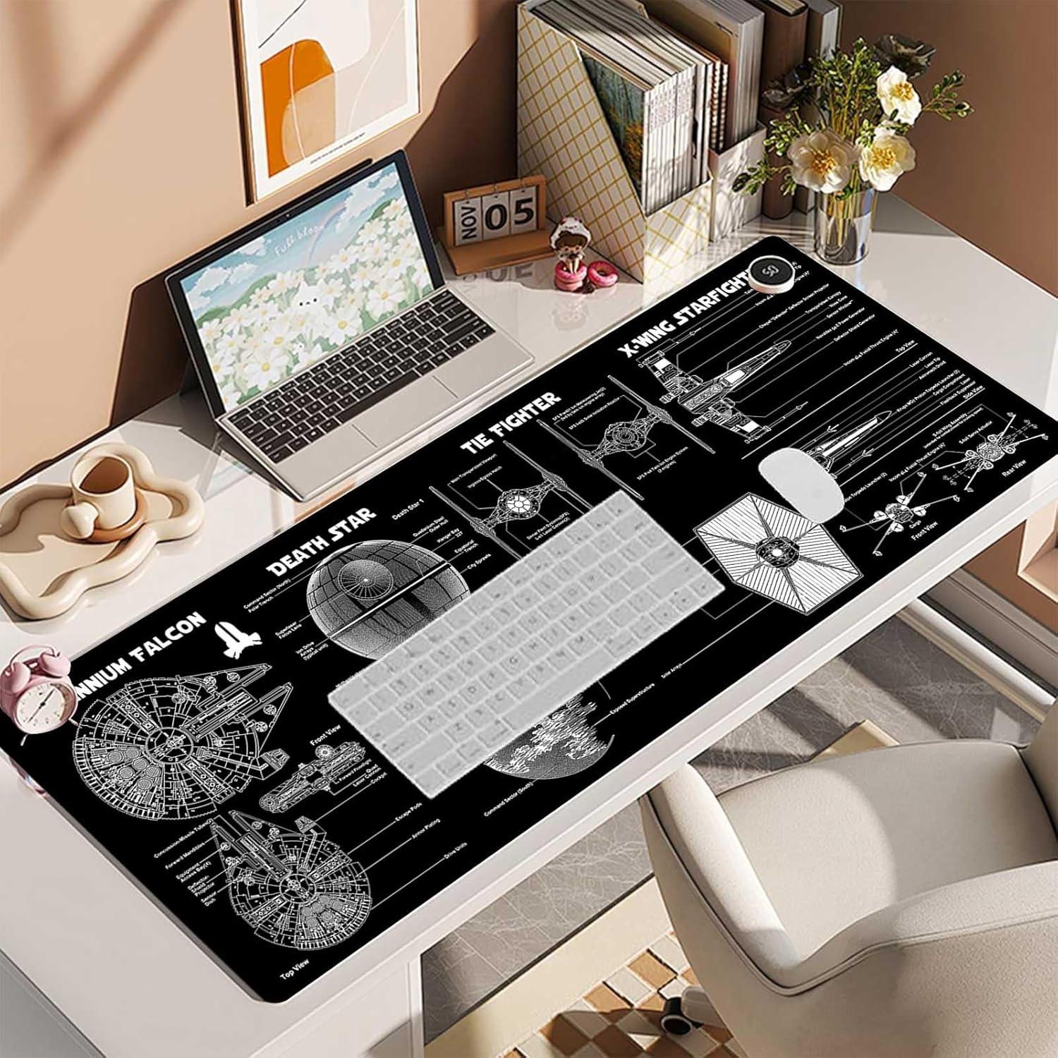 Alfombrilla de Ratón Grande GZESZT 80x30 cm Antideslizante